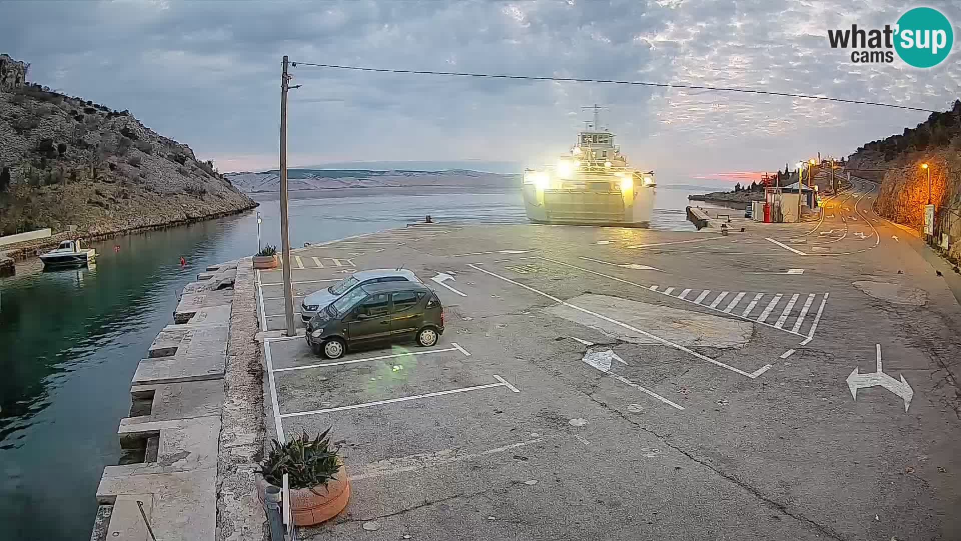 Webcam porto traghetti di Prizna – per l’isola di Pag
