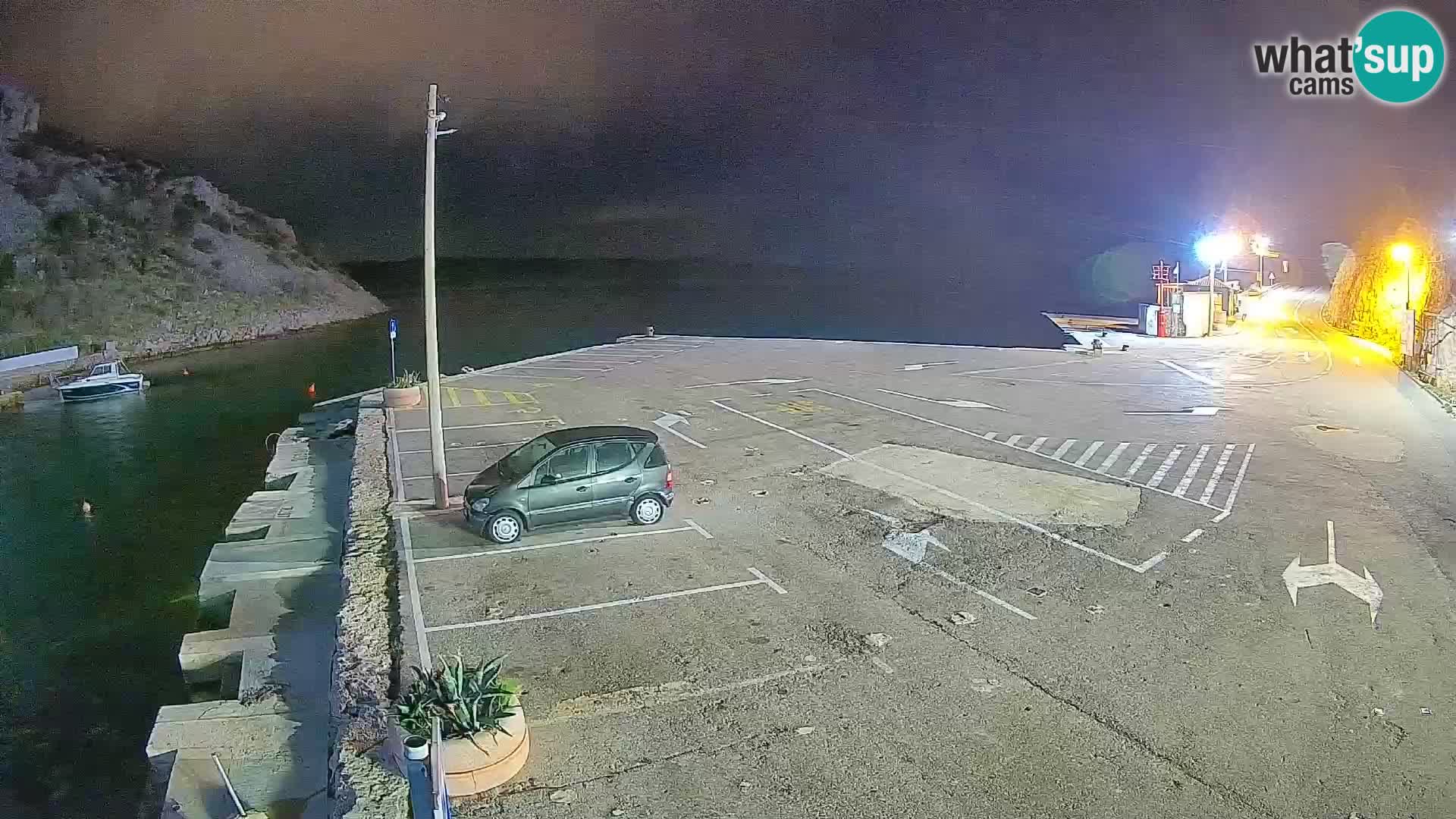 Webcam Fährhafen Prizna – zur Insel Pag