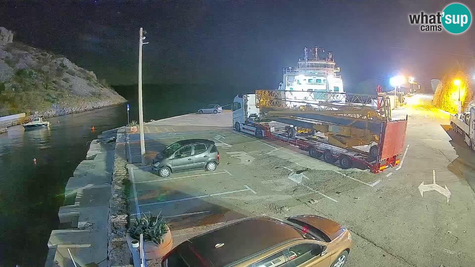 Webcam porto traghetti di Prizna – per l’isola di Pag