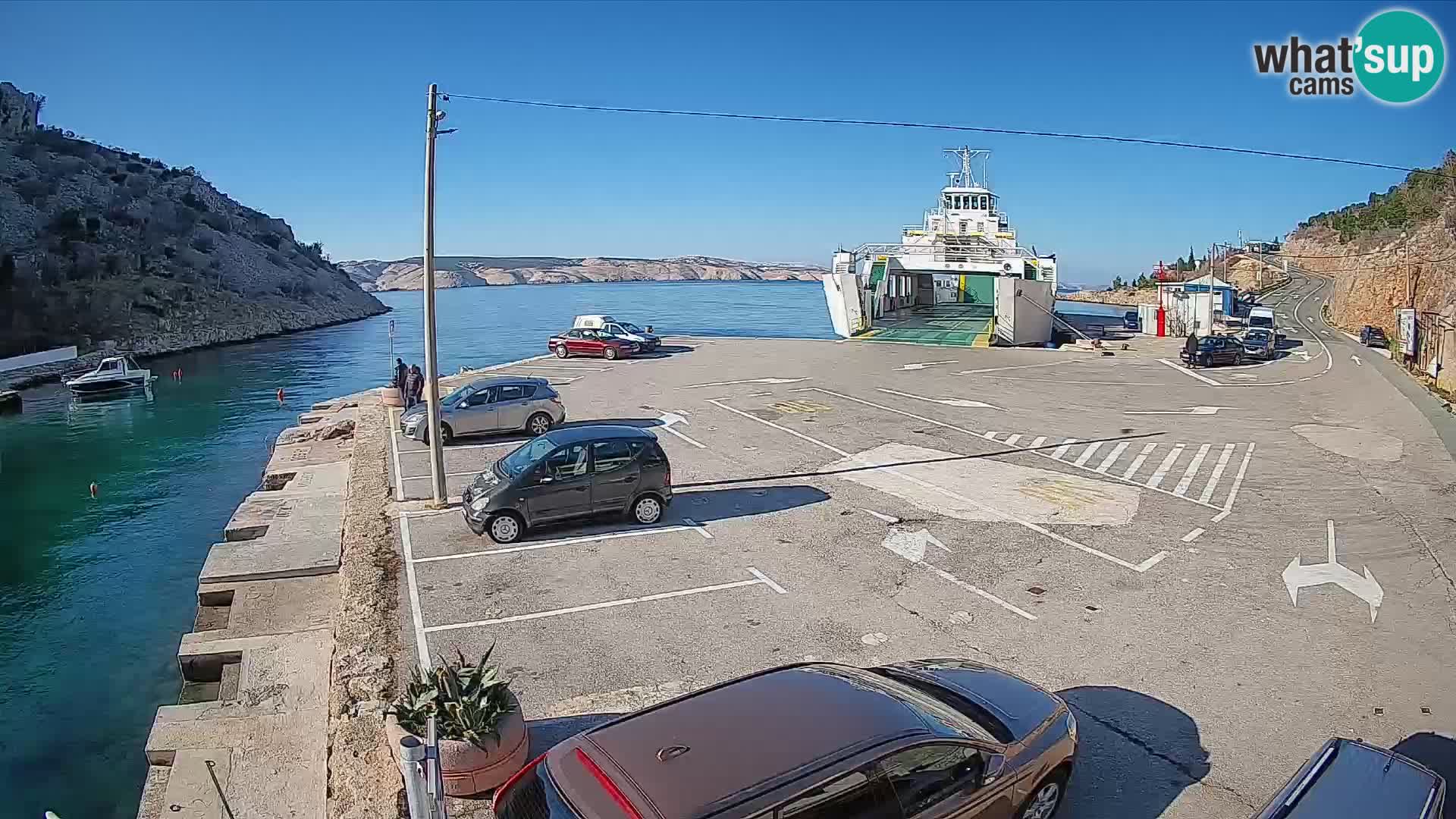Webcam porto traghetti di Prizna – per l’isola di Pag