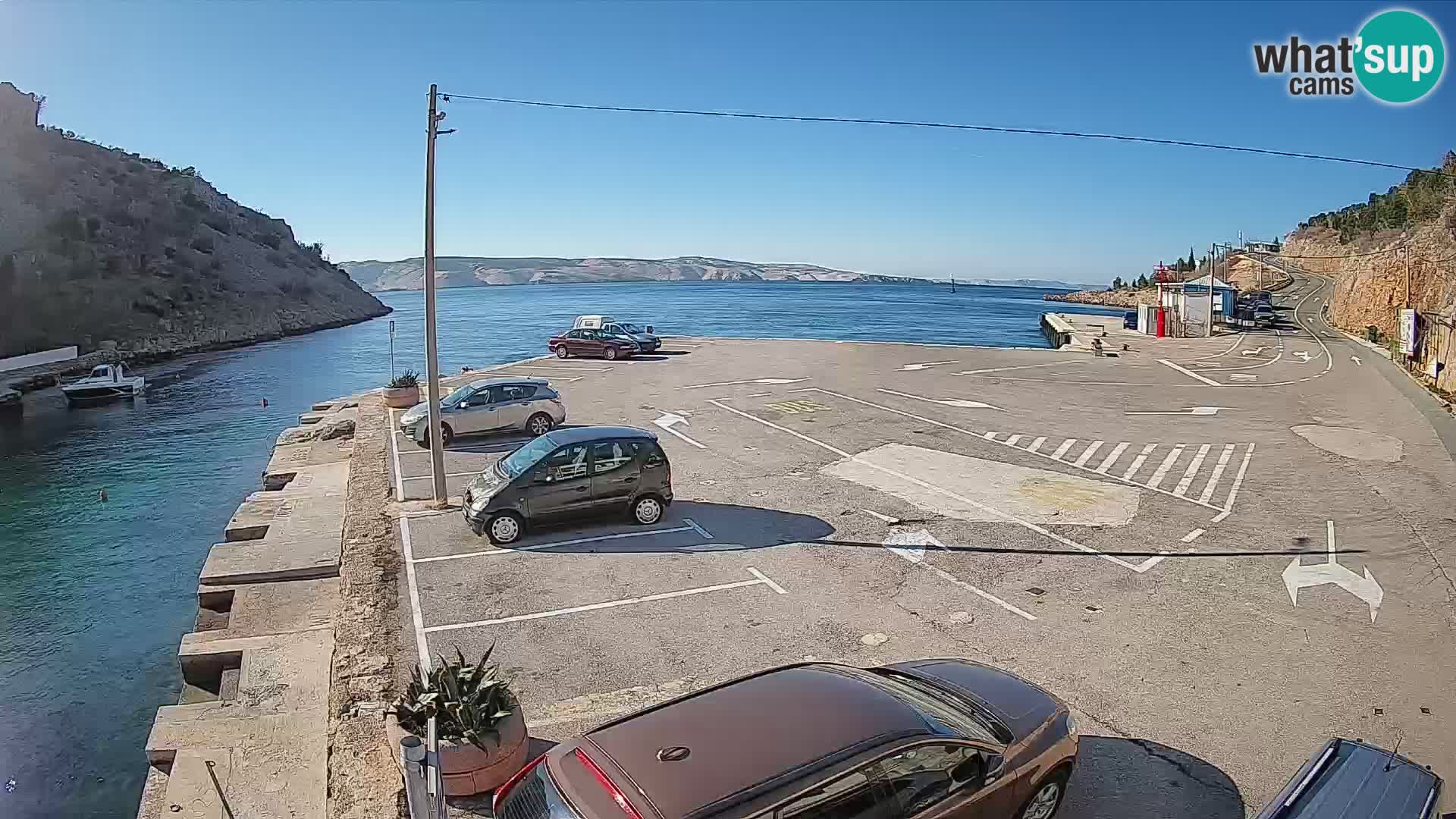 Webcam porto traghetti di Prizna – per l’isola di Pag