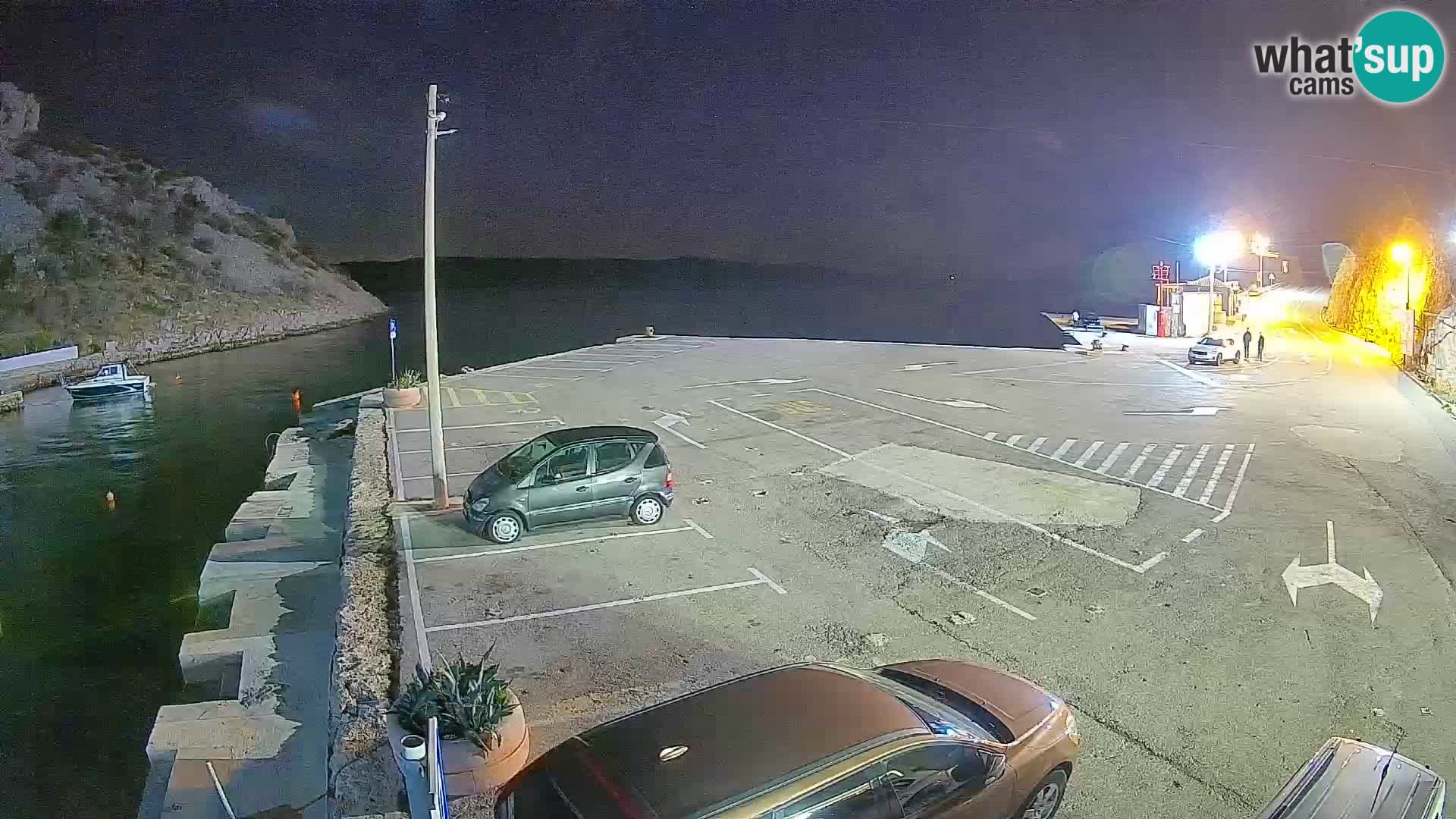 Webcam Prizna ferry port to Pag island