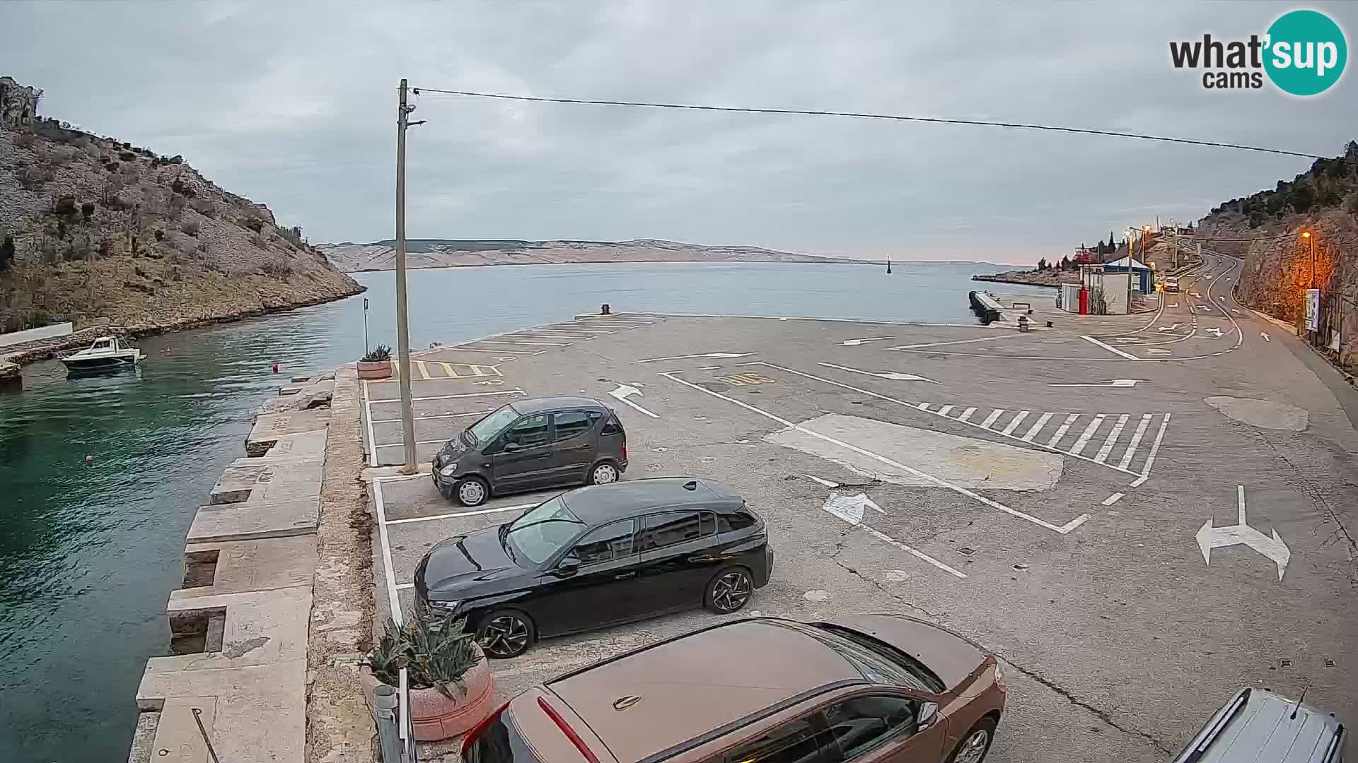 Webcam porto traghetti di Prizna – per l’isola di Pag