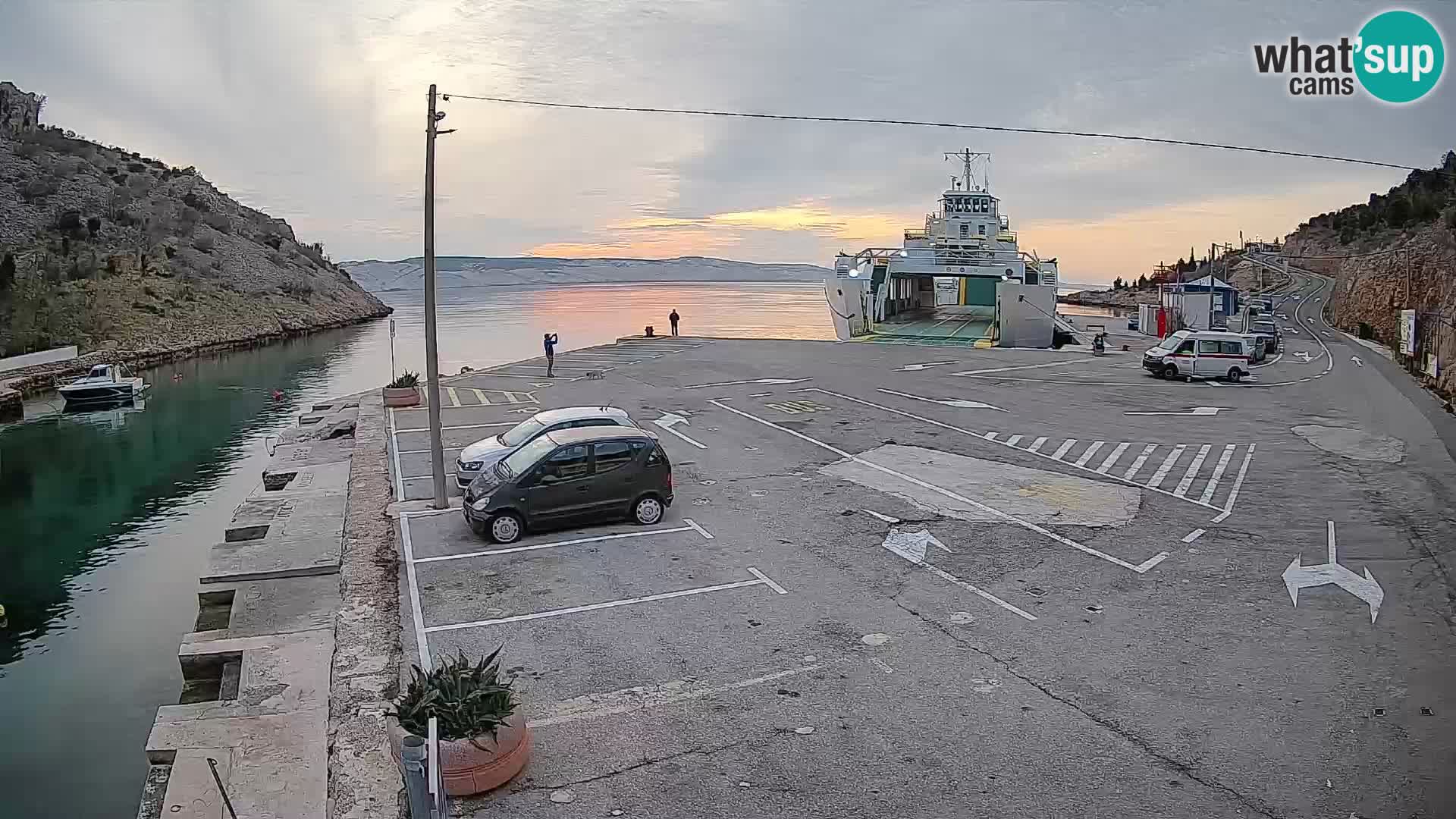 Webcam porto traghetti di Prizna – per l’isola di Pag