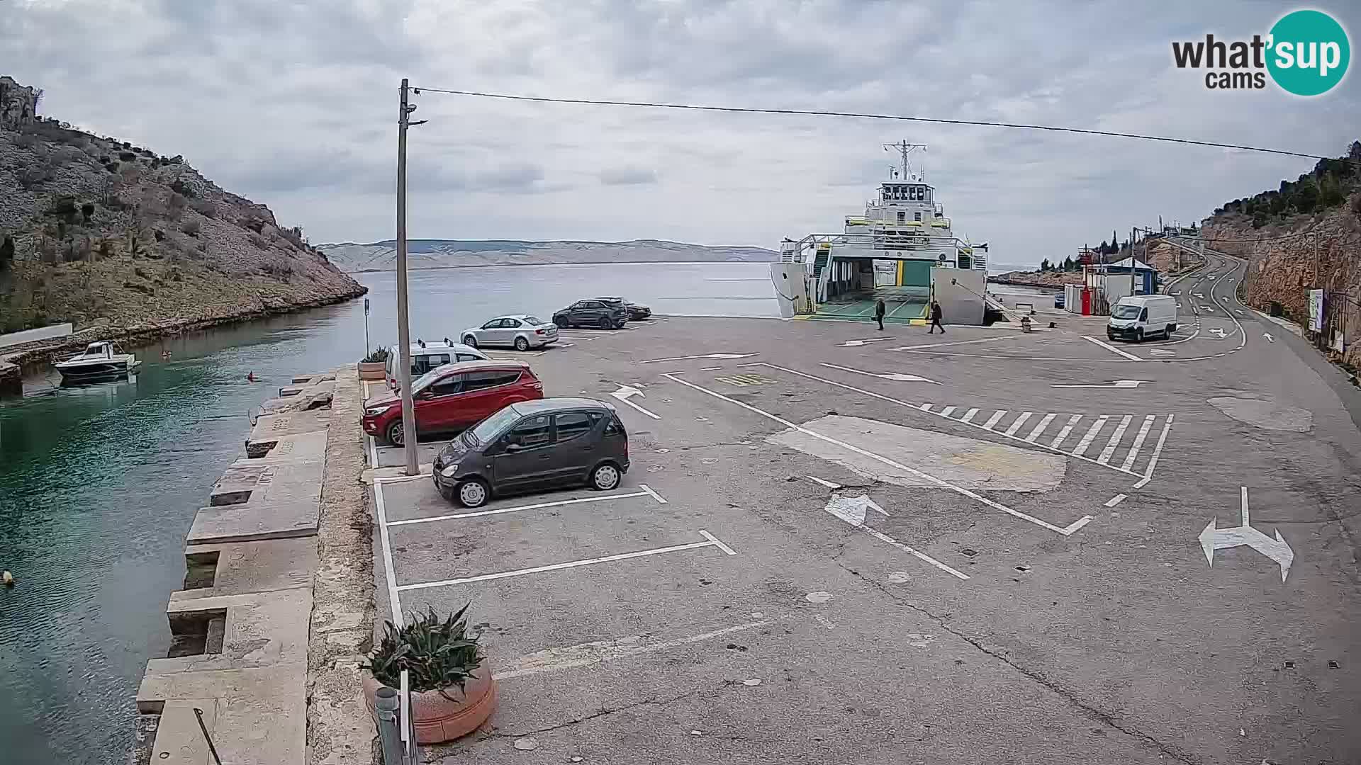 Webcam porto traghetti di Prizna – per l’isola di Pag