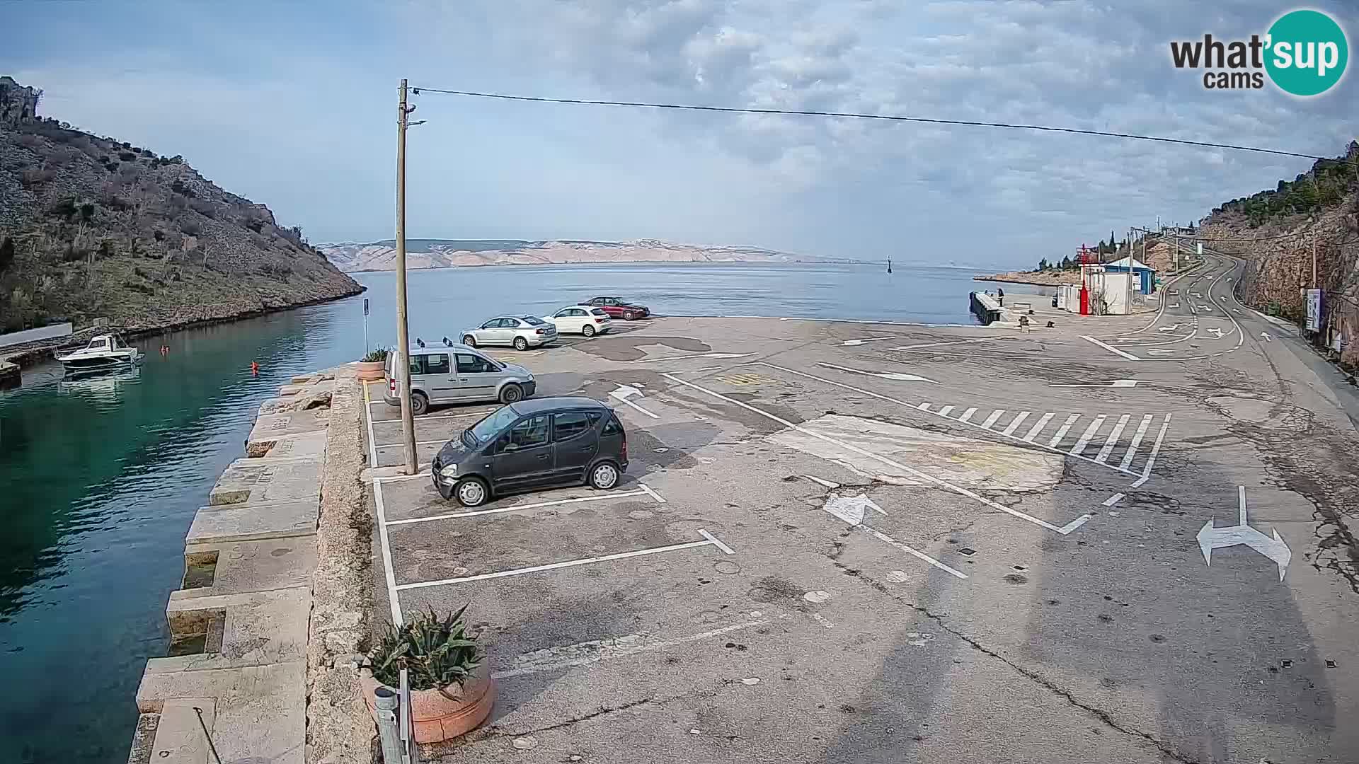 Webcam porto traghetti di Prizna – per l’isola di Pag