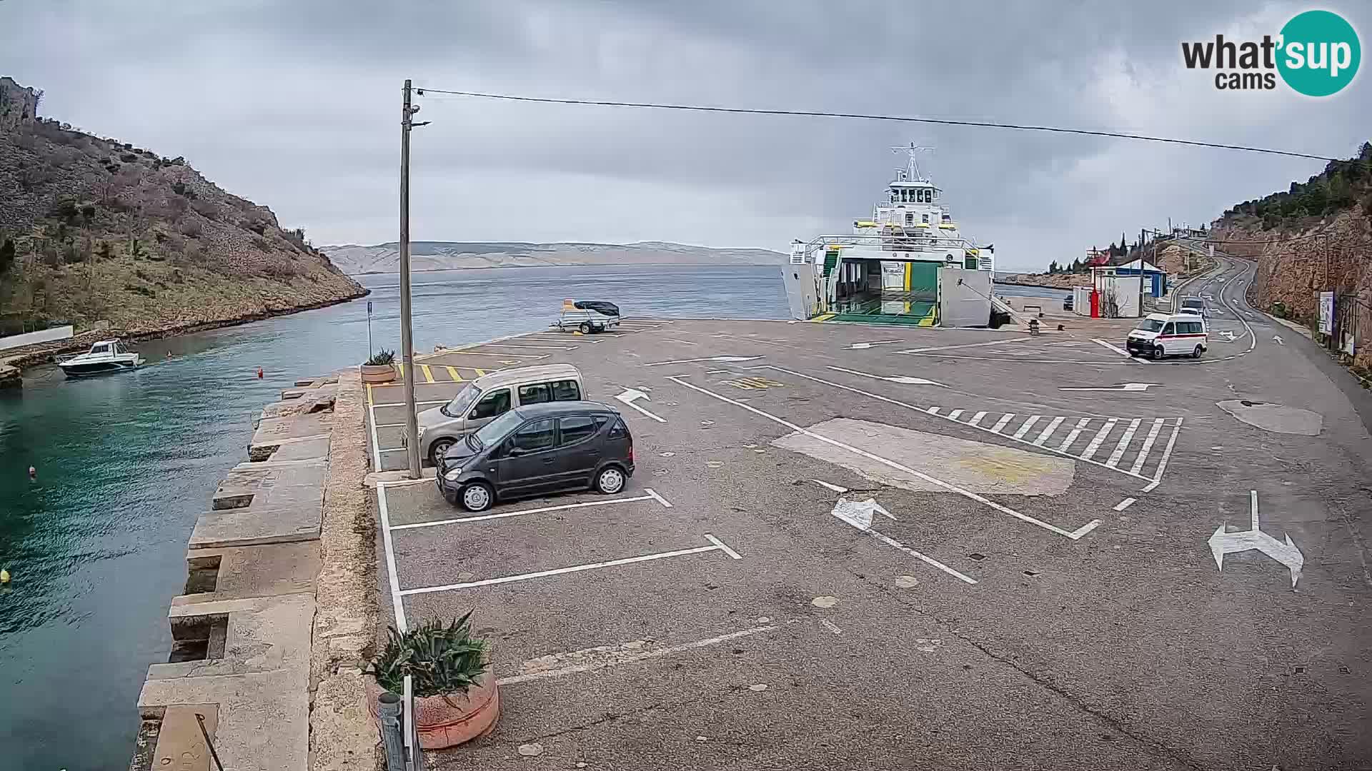 Webcam porto traghetti di Prizna – per l’isola di Pag