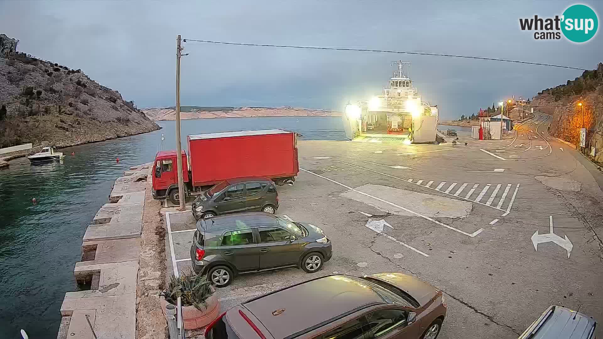 Webcam porto traghetti di Prizna – per l’isola di Pag