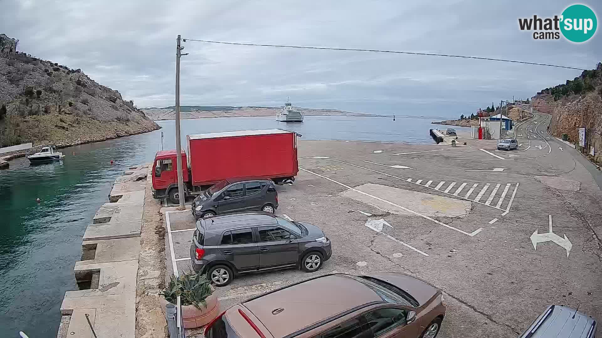 Webcam porto traghetti di Prizna – per l’isola di Pag