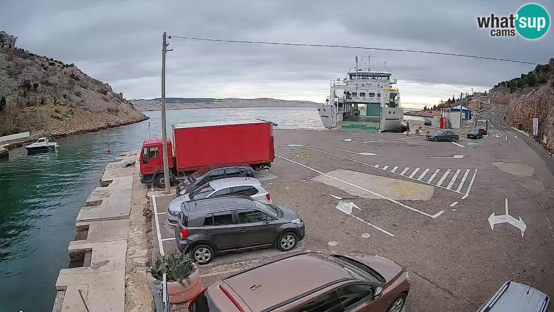 Webcam porto traghetti di Prizna – per l’isola di Pag