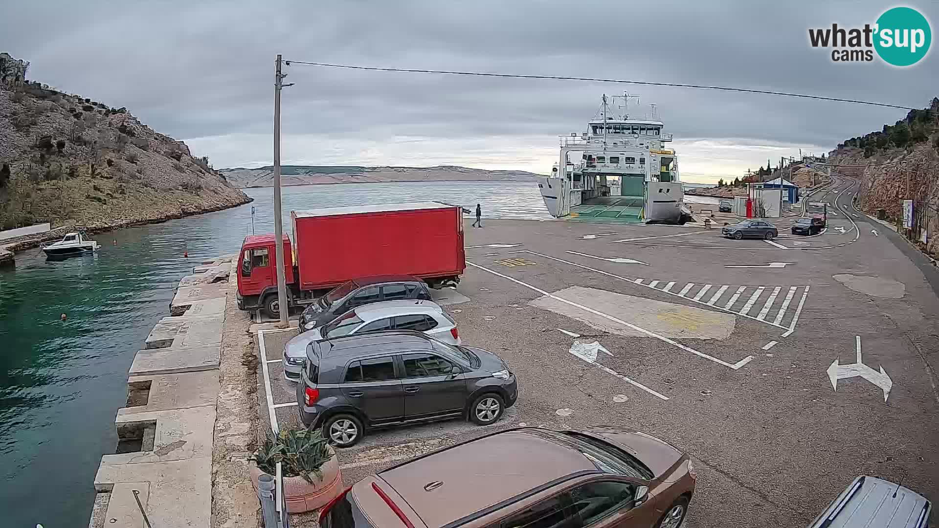 Webcam porto traghetti di Prizna – per l’isola di Pag