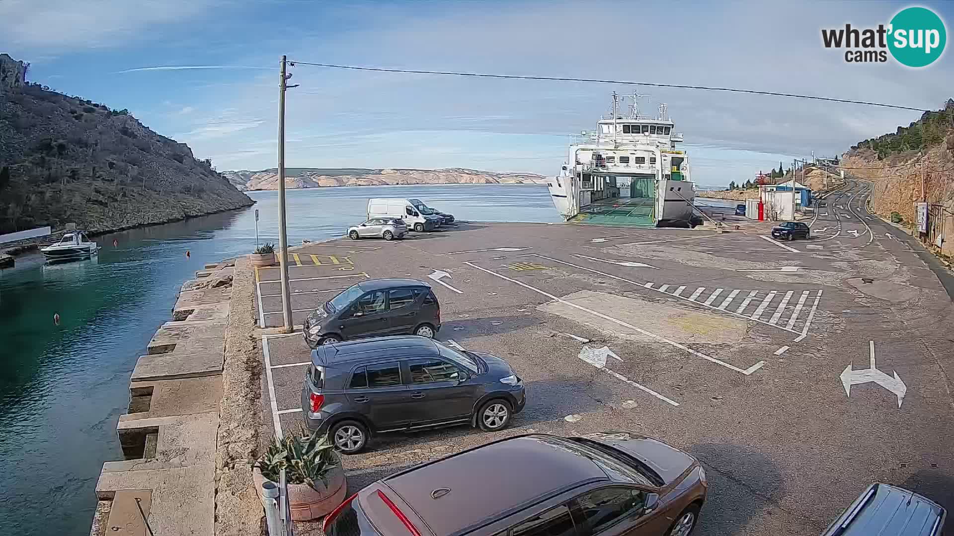 Webcam porto traghetti di Prizna – per l’isola di Pag