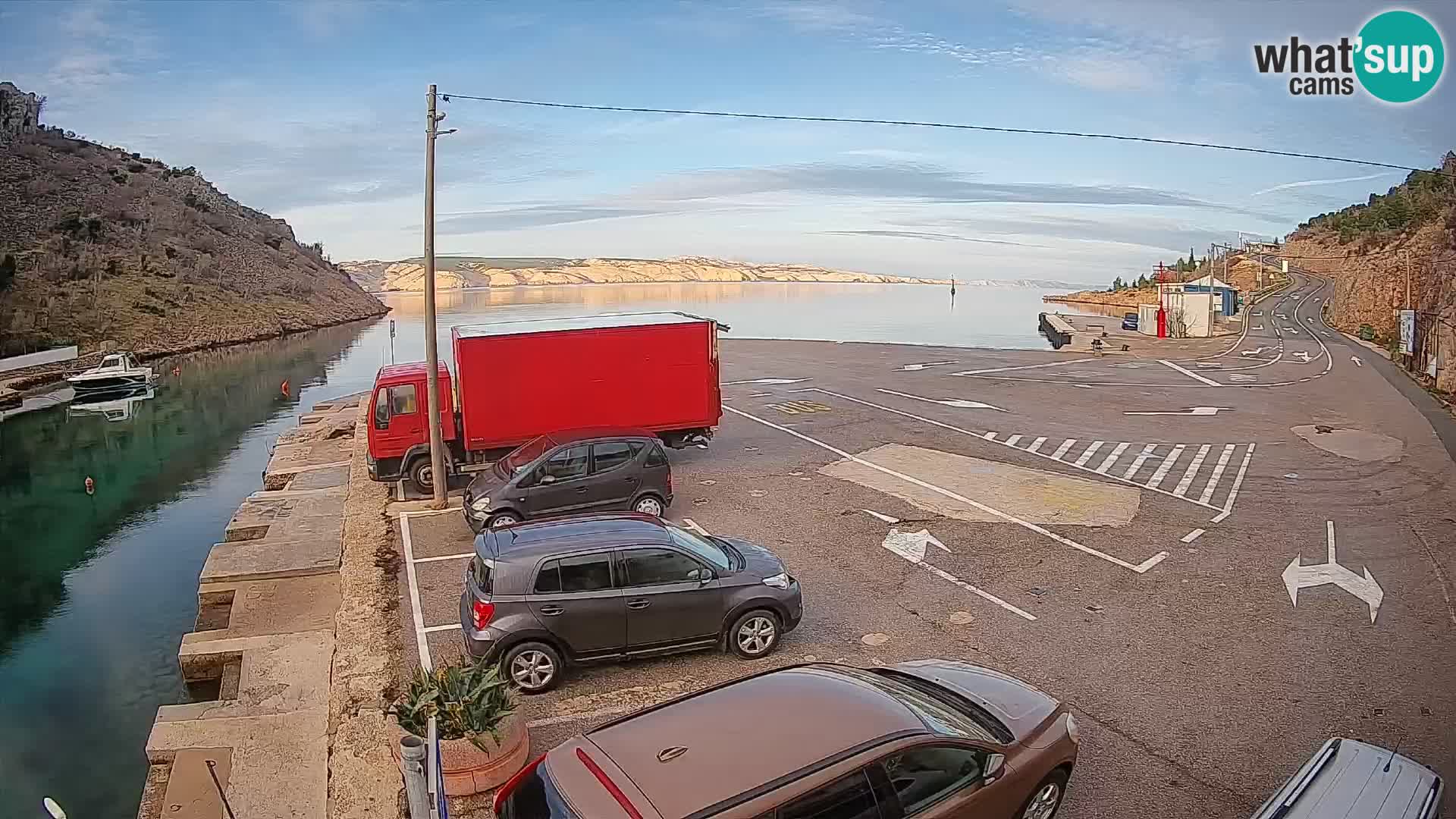 Webcam porto traghetti di Prizna – per l’isola di Pag