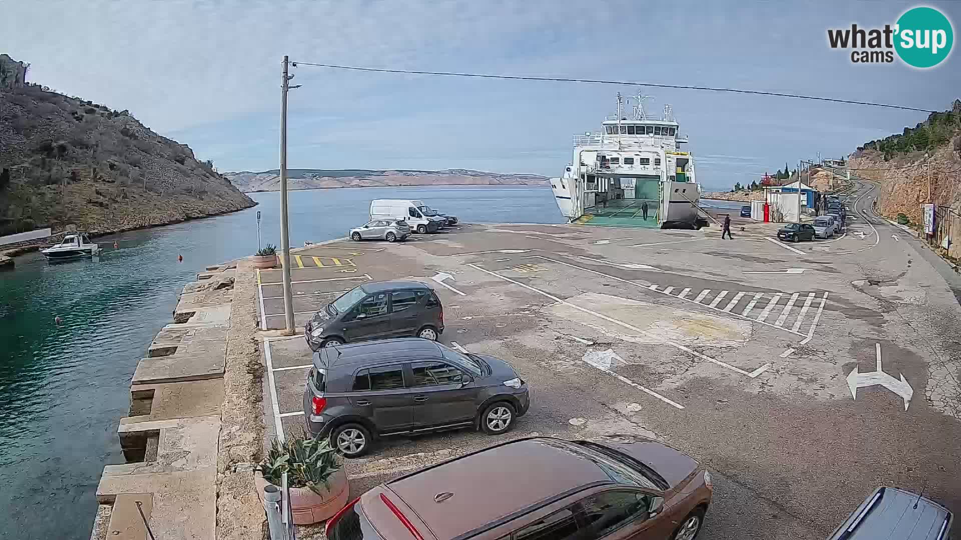 Webcam porto traghetti di Prizna – per l’isola di Pag