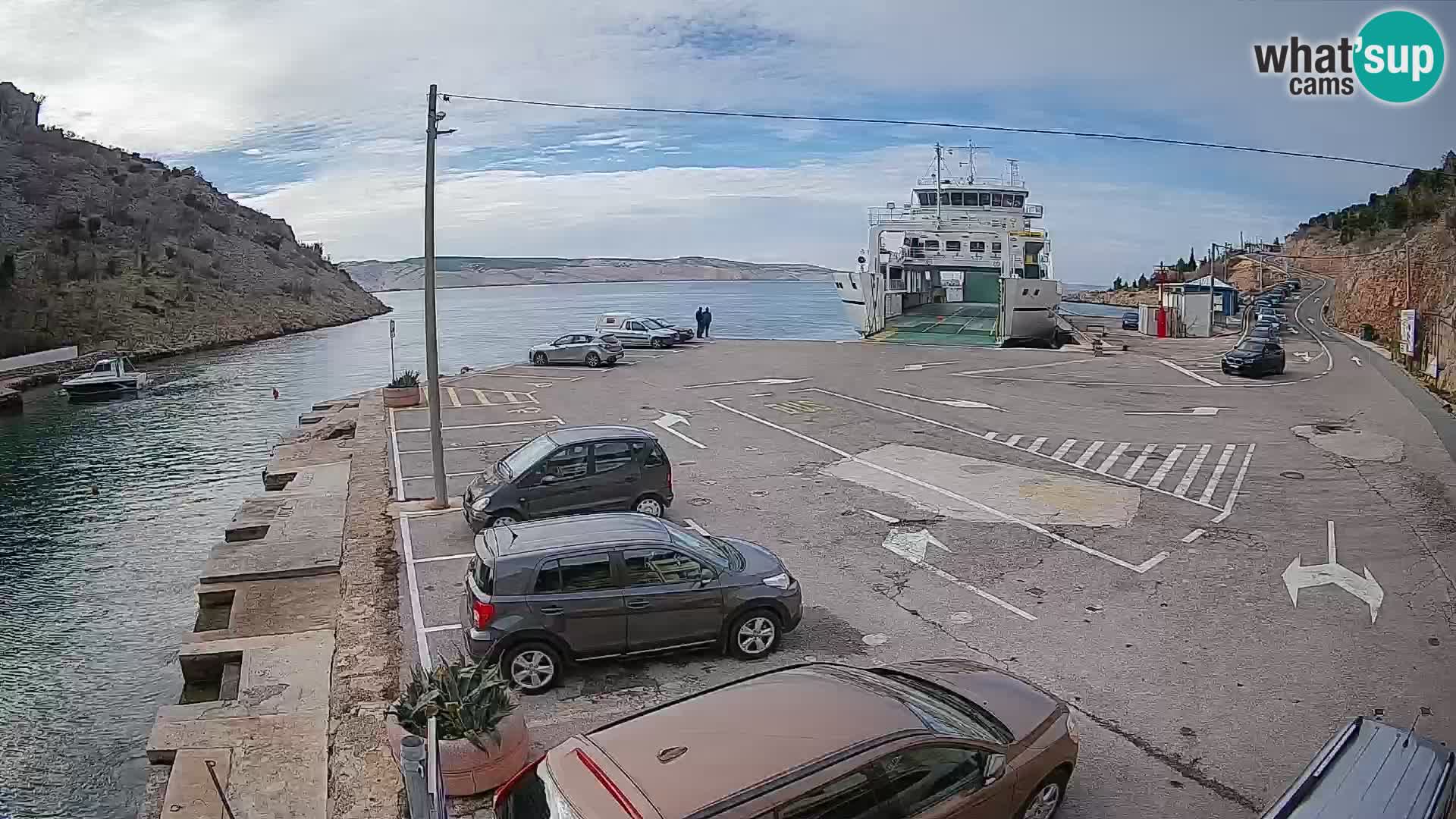 Webcam porto traghetti di Prizna – per l’isola di Pag