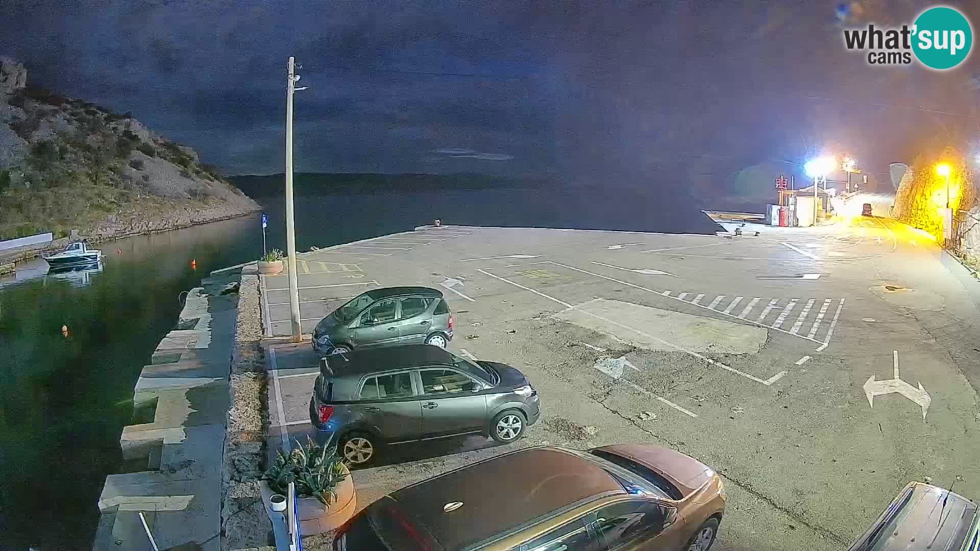 Webcam Fährhafen Prizna – zur Insel Pag