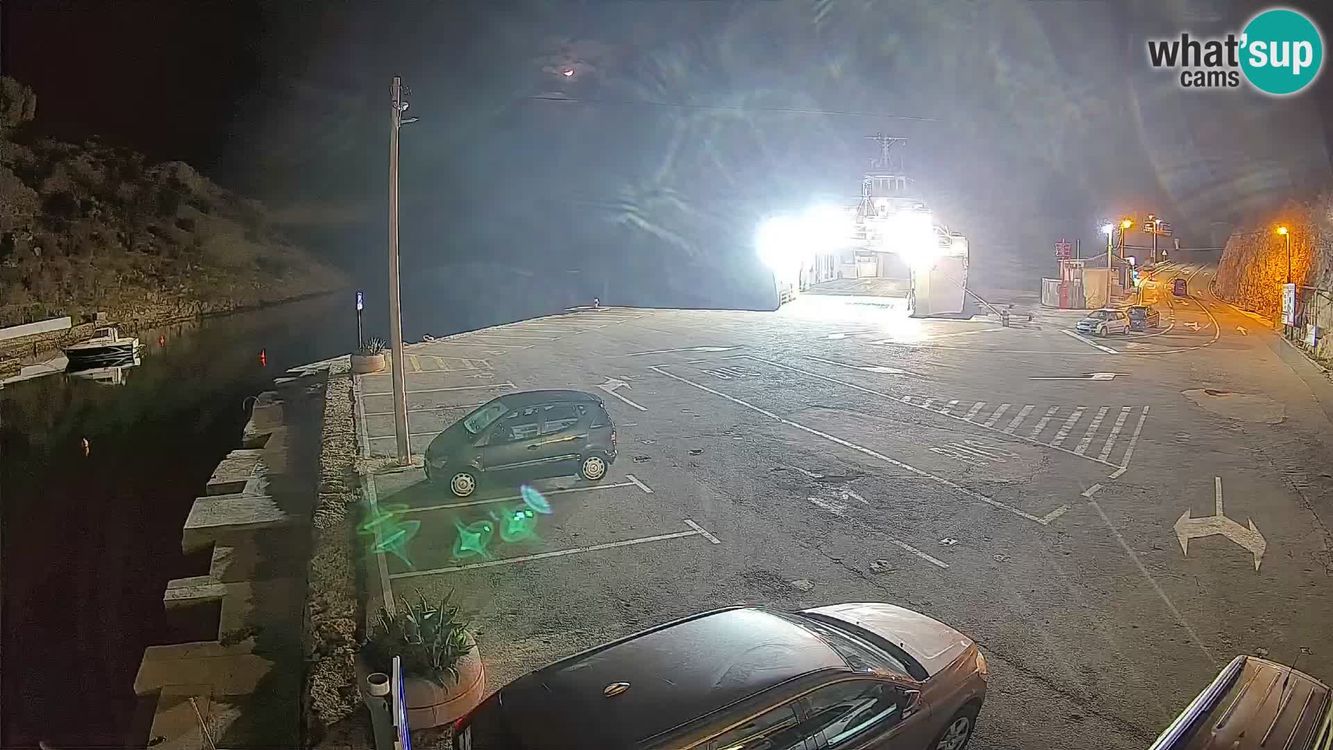 Webcam Fährhafen Prizna – zur Insel Pag