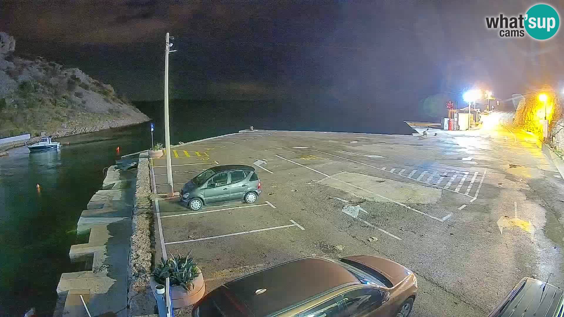 Webcam Fährhafen Prizna – zur Insel Pag