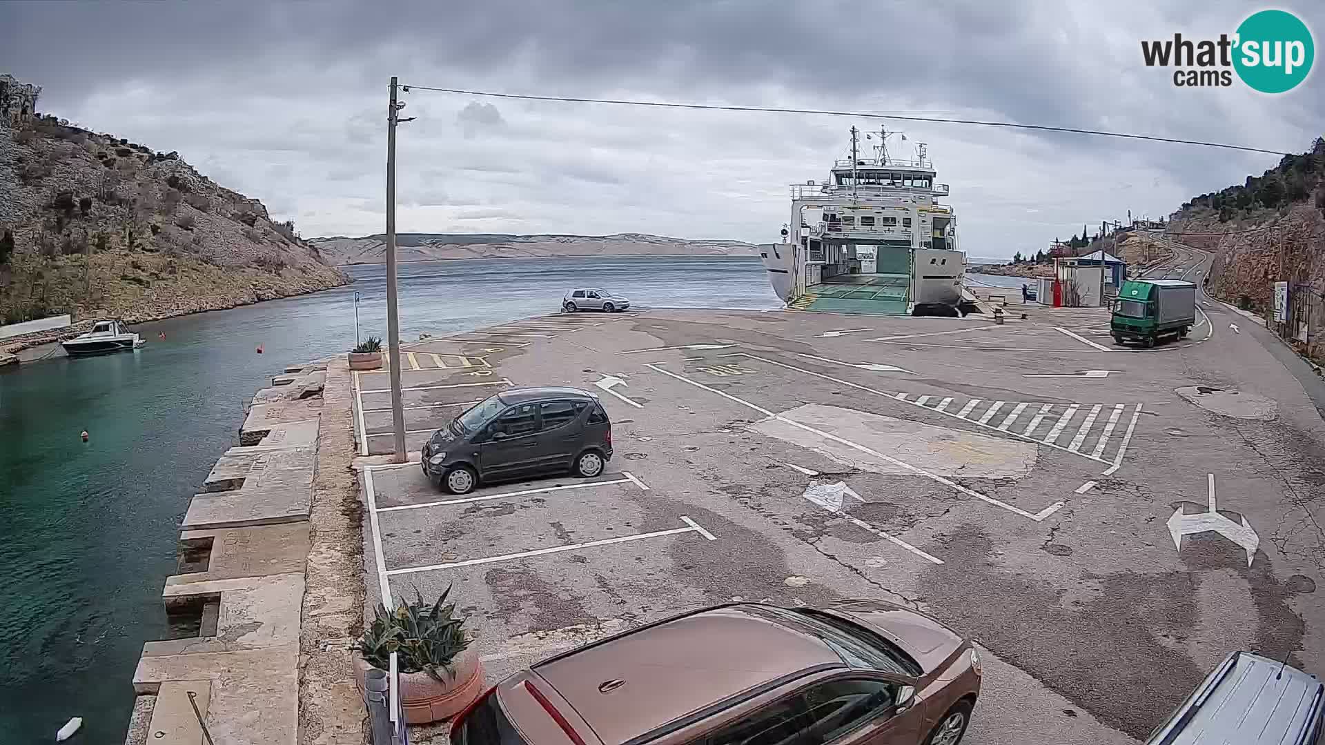 Webcam porto traghetti di Prizna – per l’isola di Pag