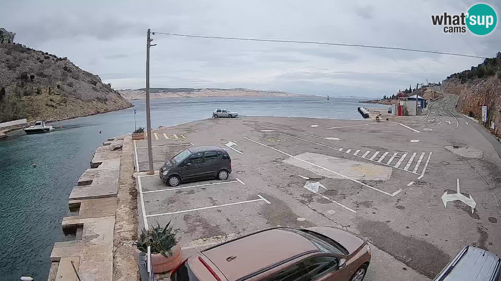 Webcam porto traghetti di Prizna – per l’isola di Pag