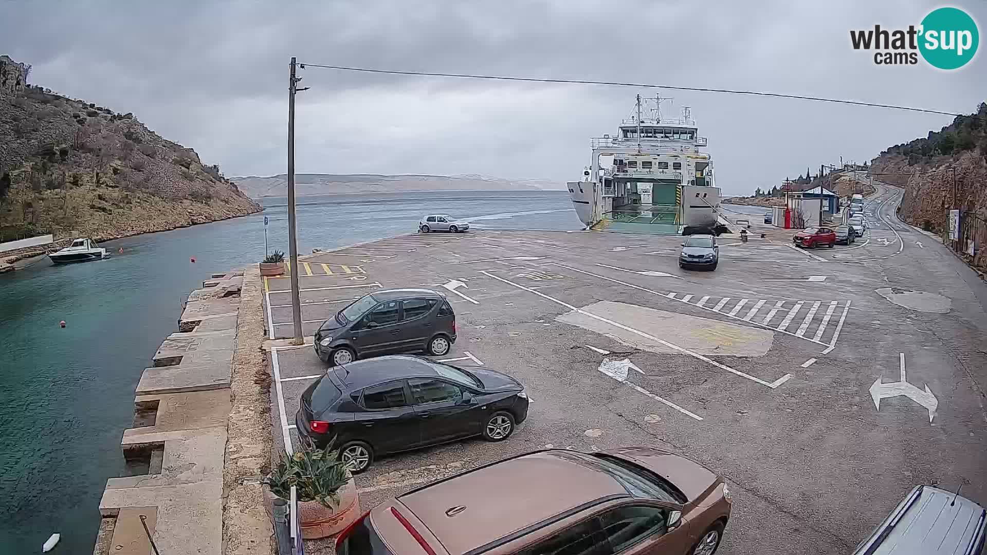 Webcam porto traghetti di Prizna – per l’isola di Pag