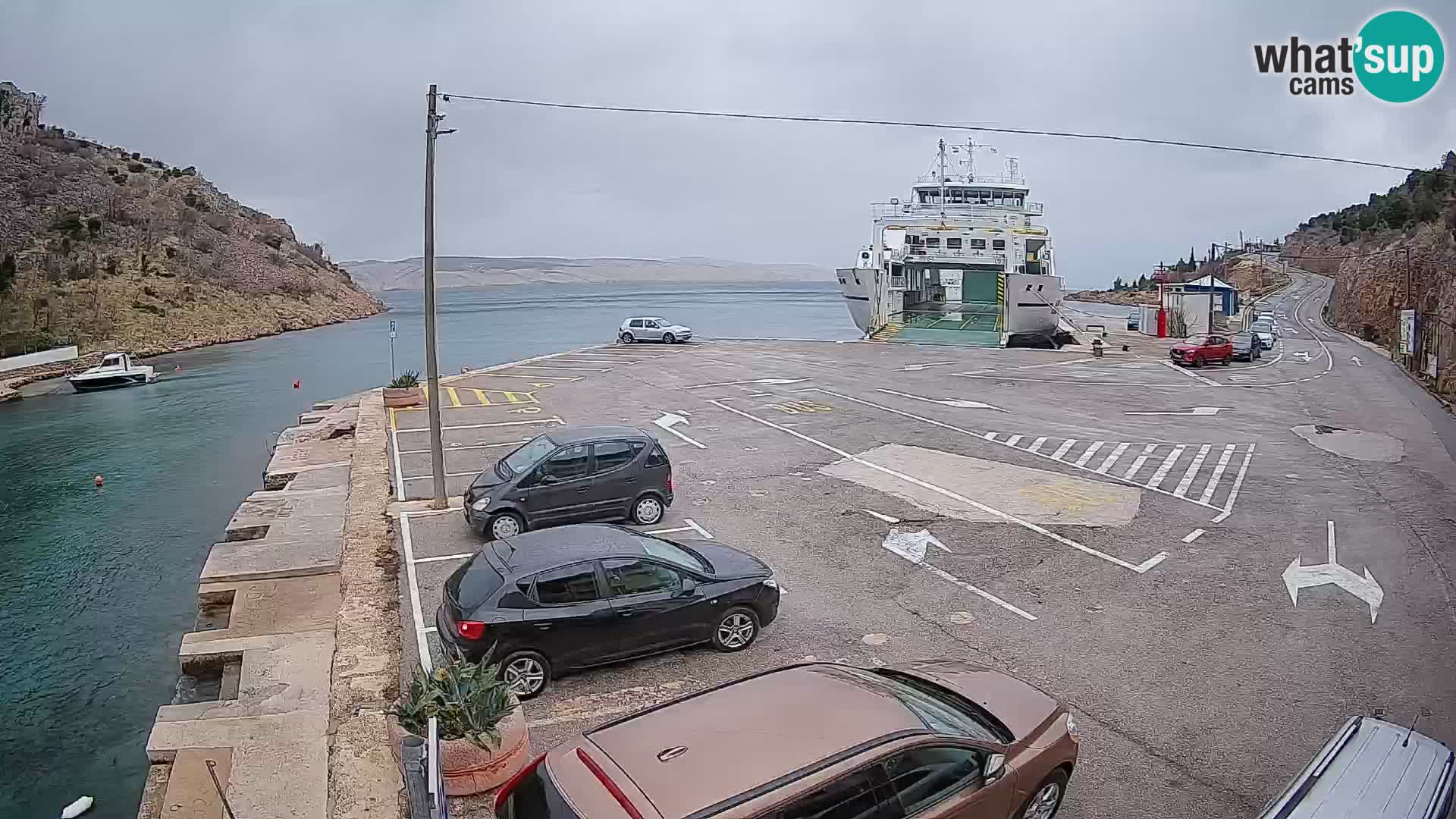 Webcam porto traghetti di Prizna – per l’isola di Pag