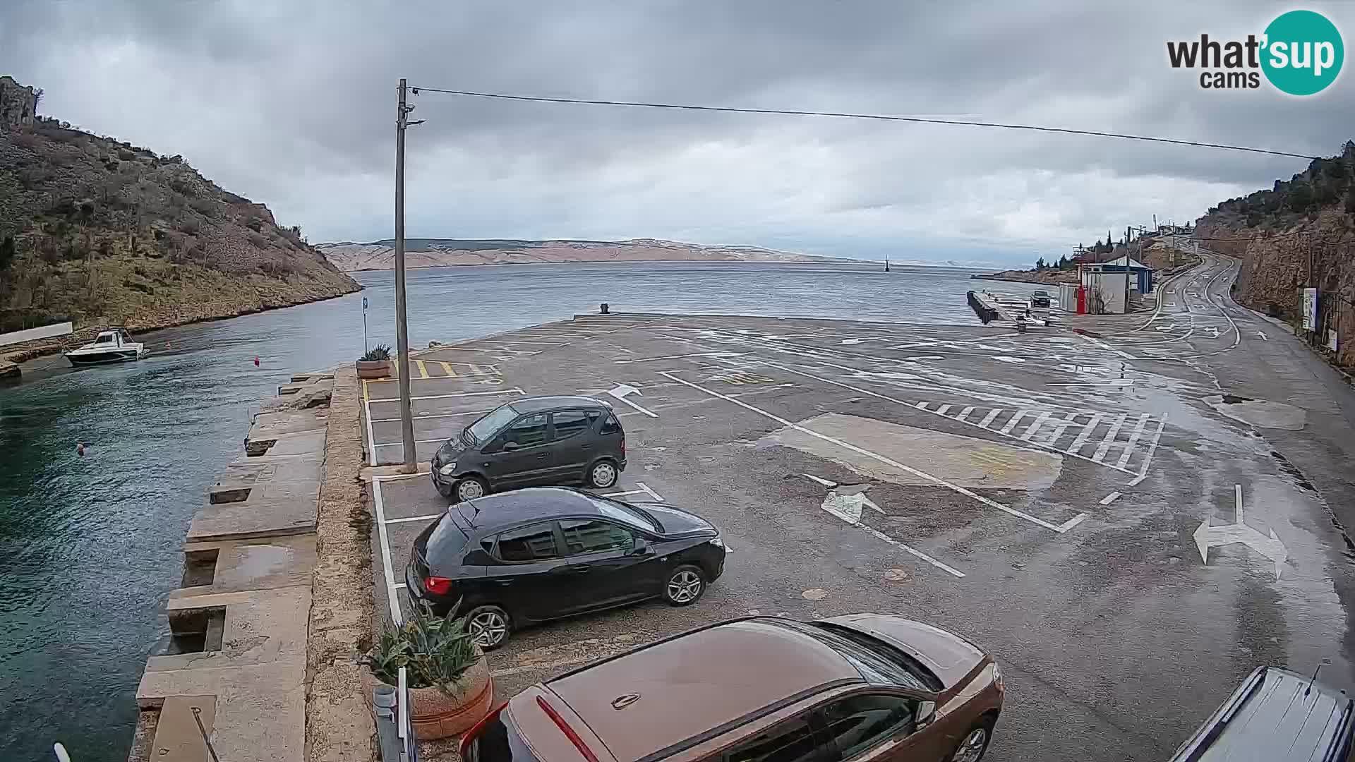 Webcam porto traghetti di Prizna – per l’isola di Pag