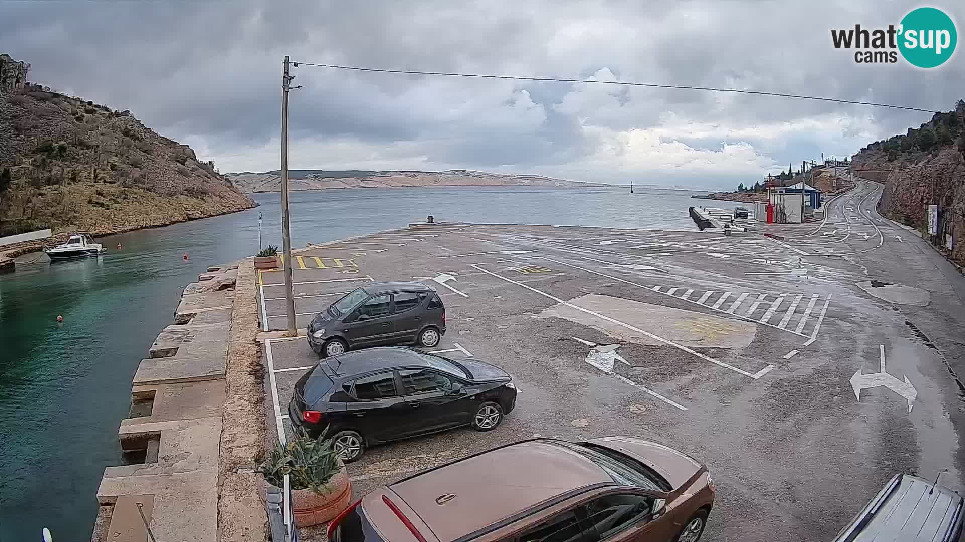 Webcam porto traghetti di Prizna – per l’isola di Pag