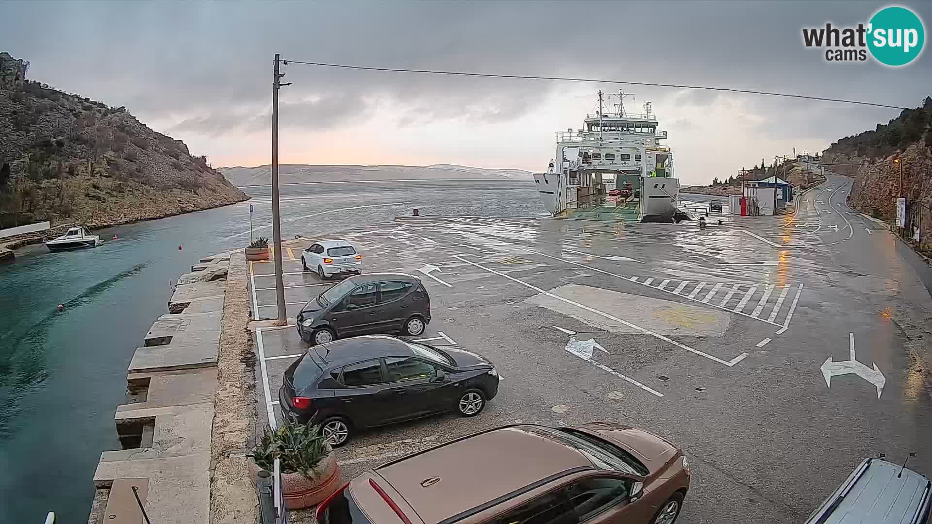 Webcam porto traghetti di Prizna – per l’isola di Pag