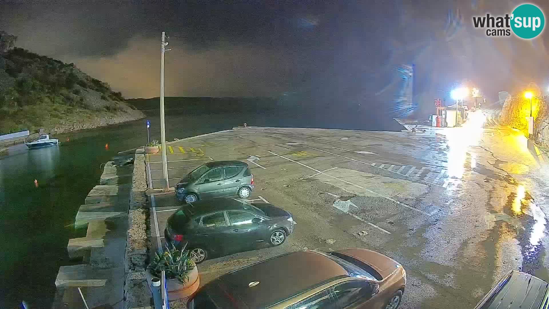 Webcam Fährhafen Prizna – zur Insel Pag