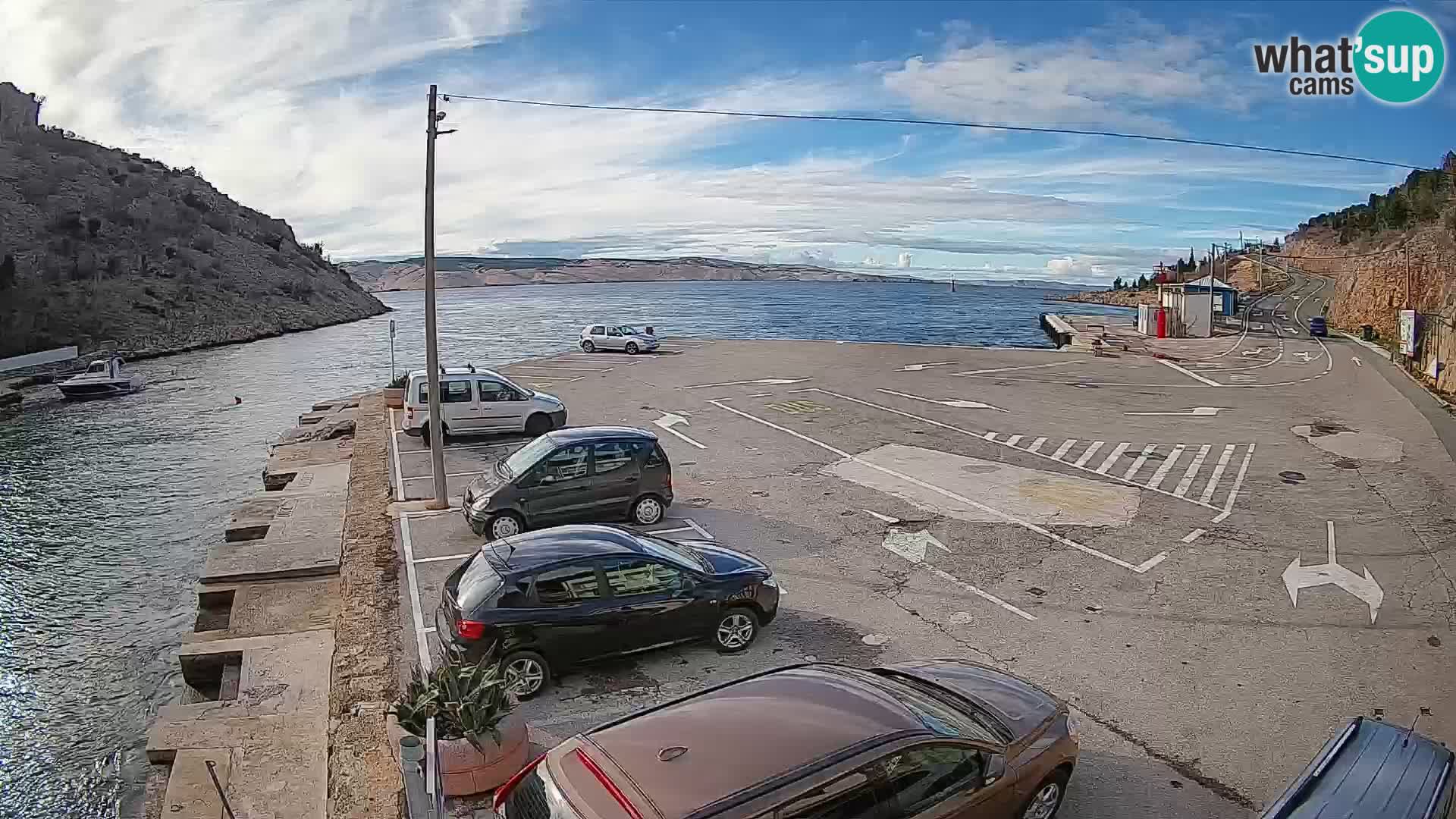 Webcam porto traghetti di Prizna – per l’isola di Pag
