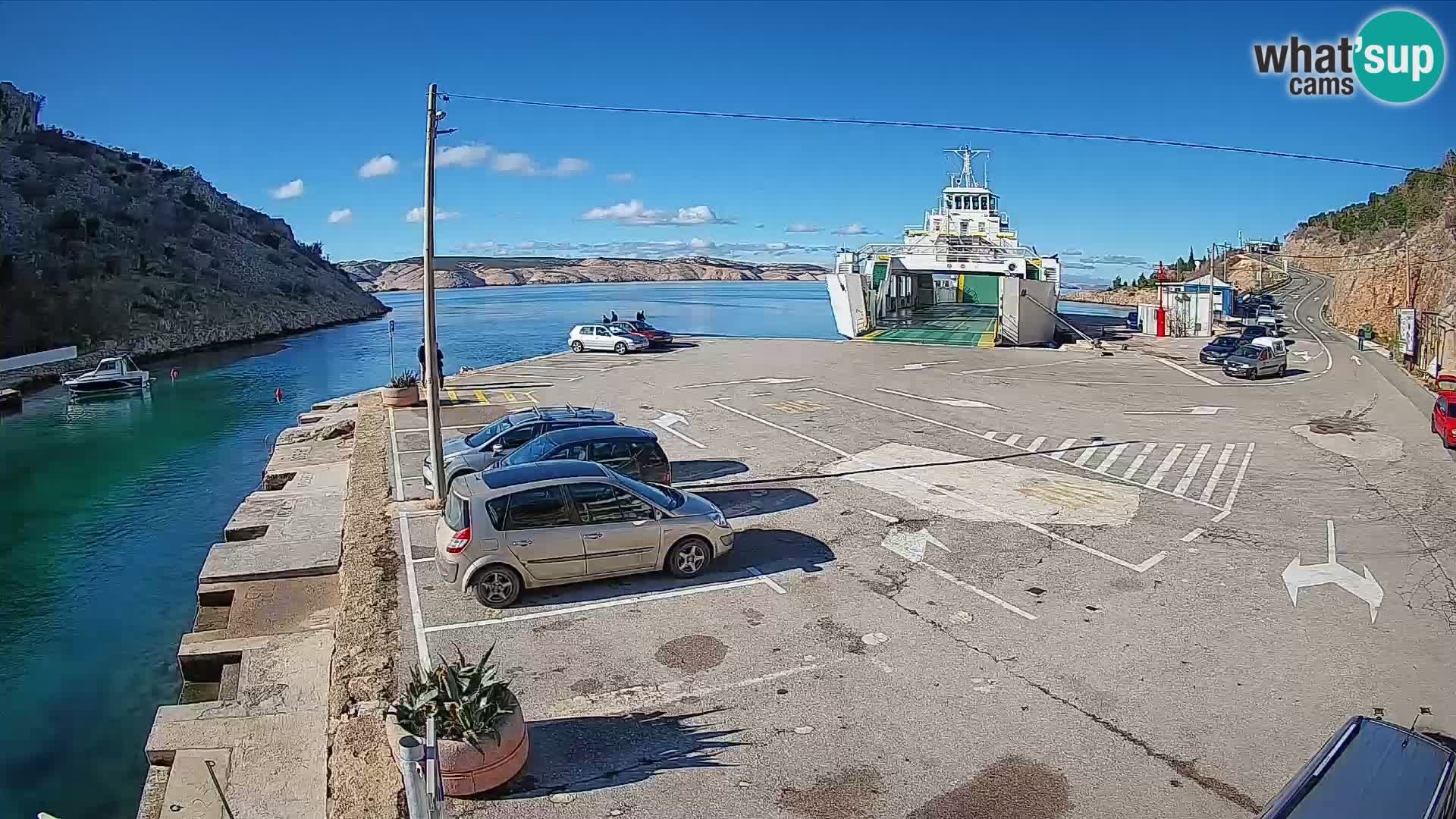 Webcam porto traghetti di Prizna – per l’isola di Pag