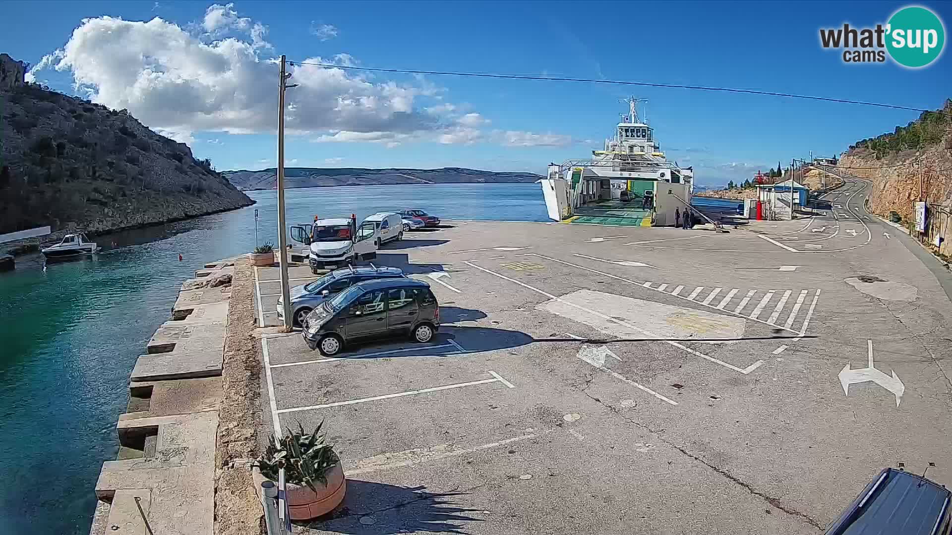 Webcam porto traghetti di Prizna – per l’isola di Pag