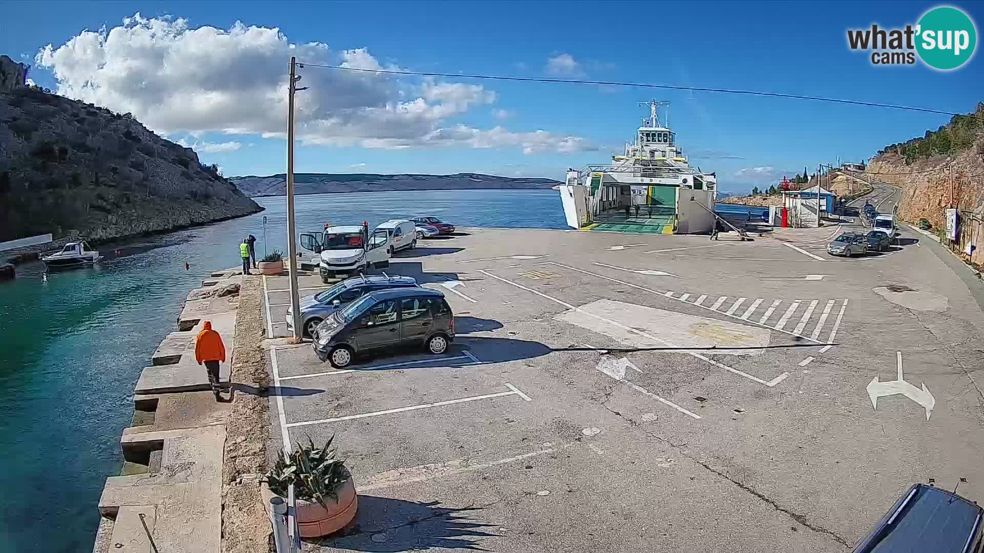 Webcam porto traghetti di Prizna – per l’isola di Pag