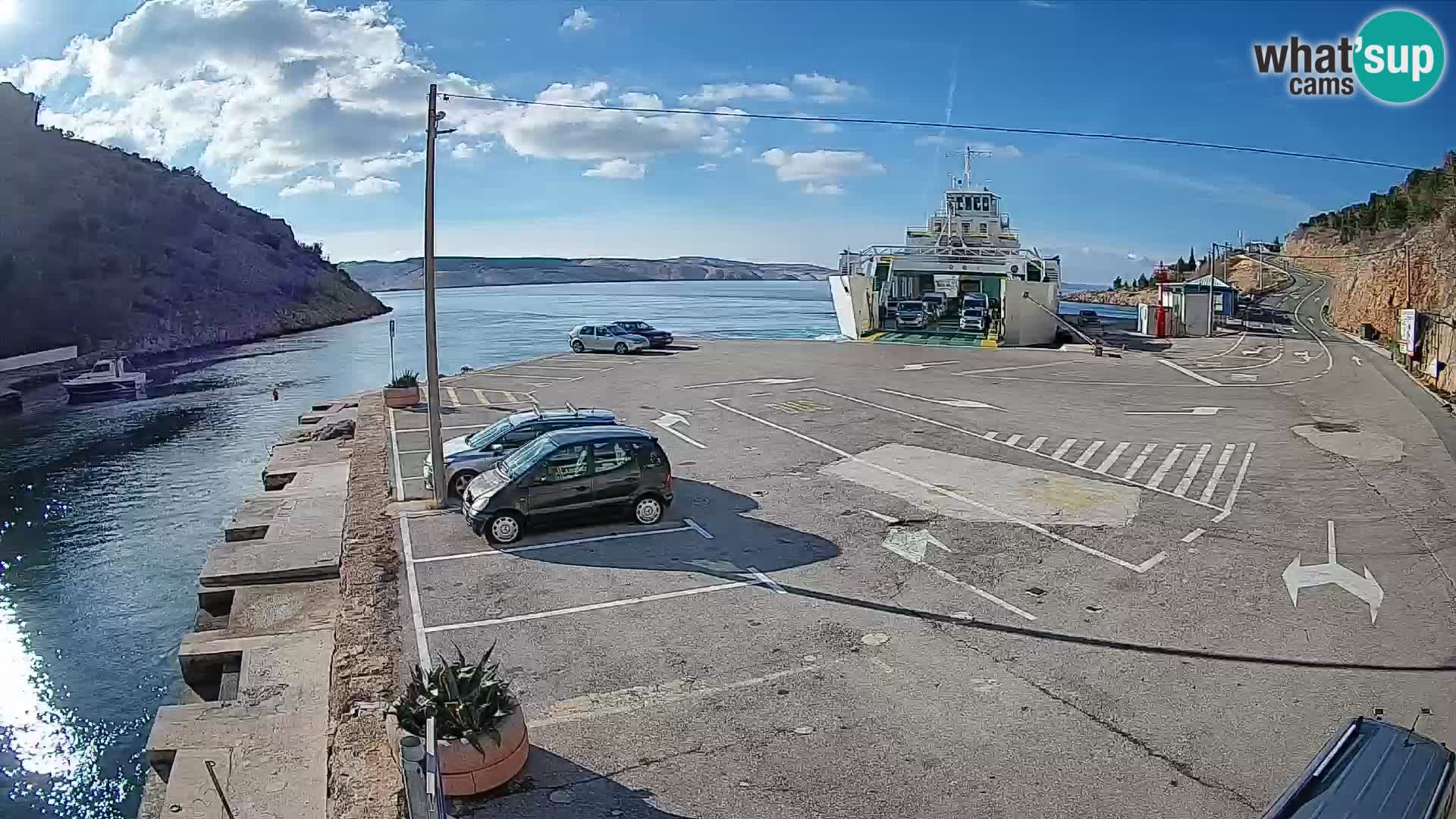 Webcam porto traghetti di Prizna – per l’isola di Pag