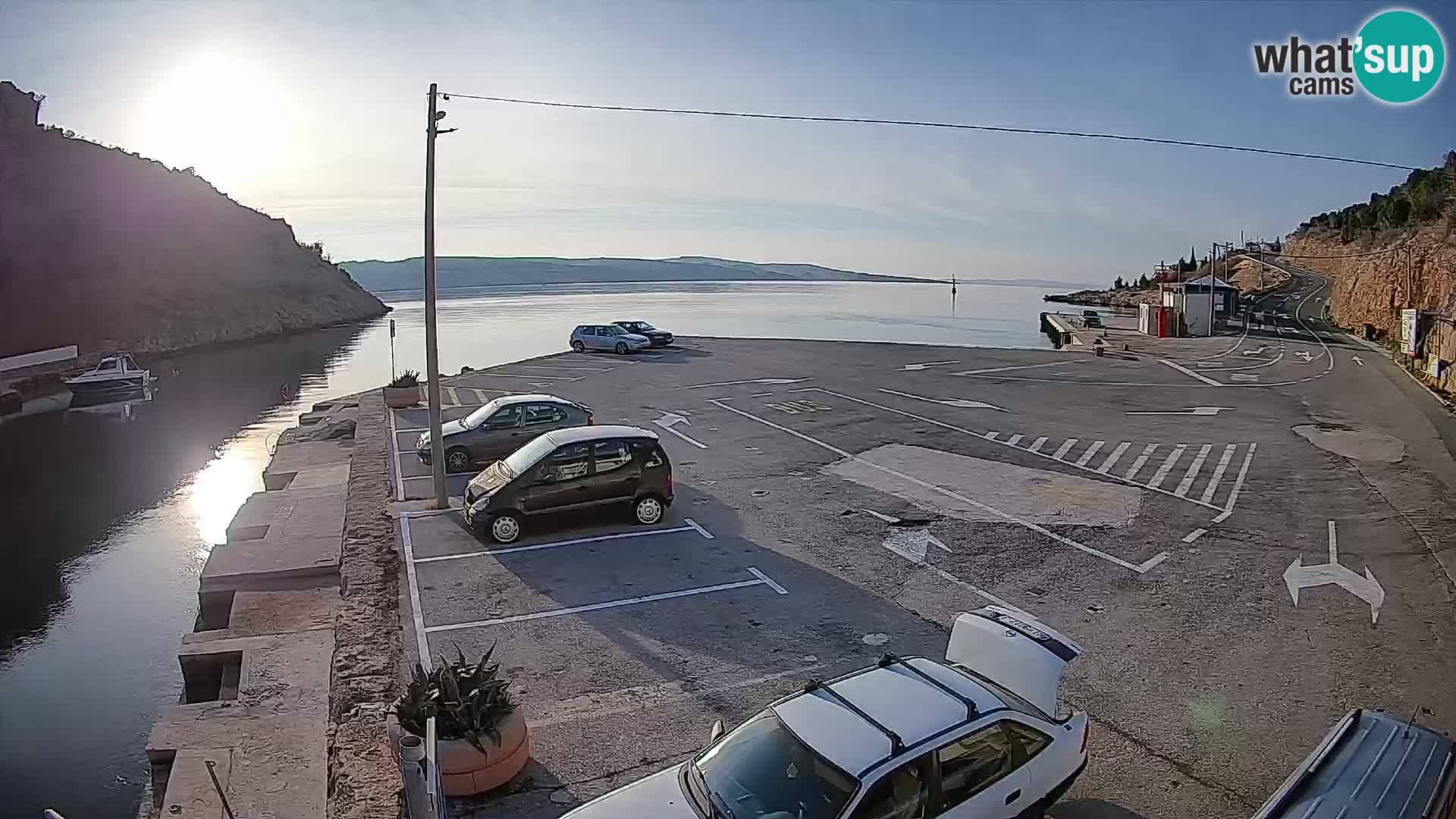 Webcam Fährhafen Prizna – zur Insel Pag