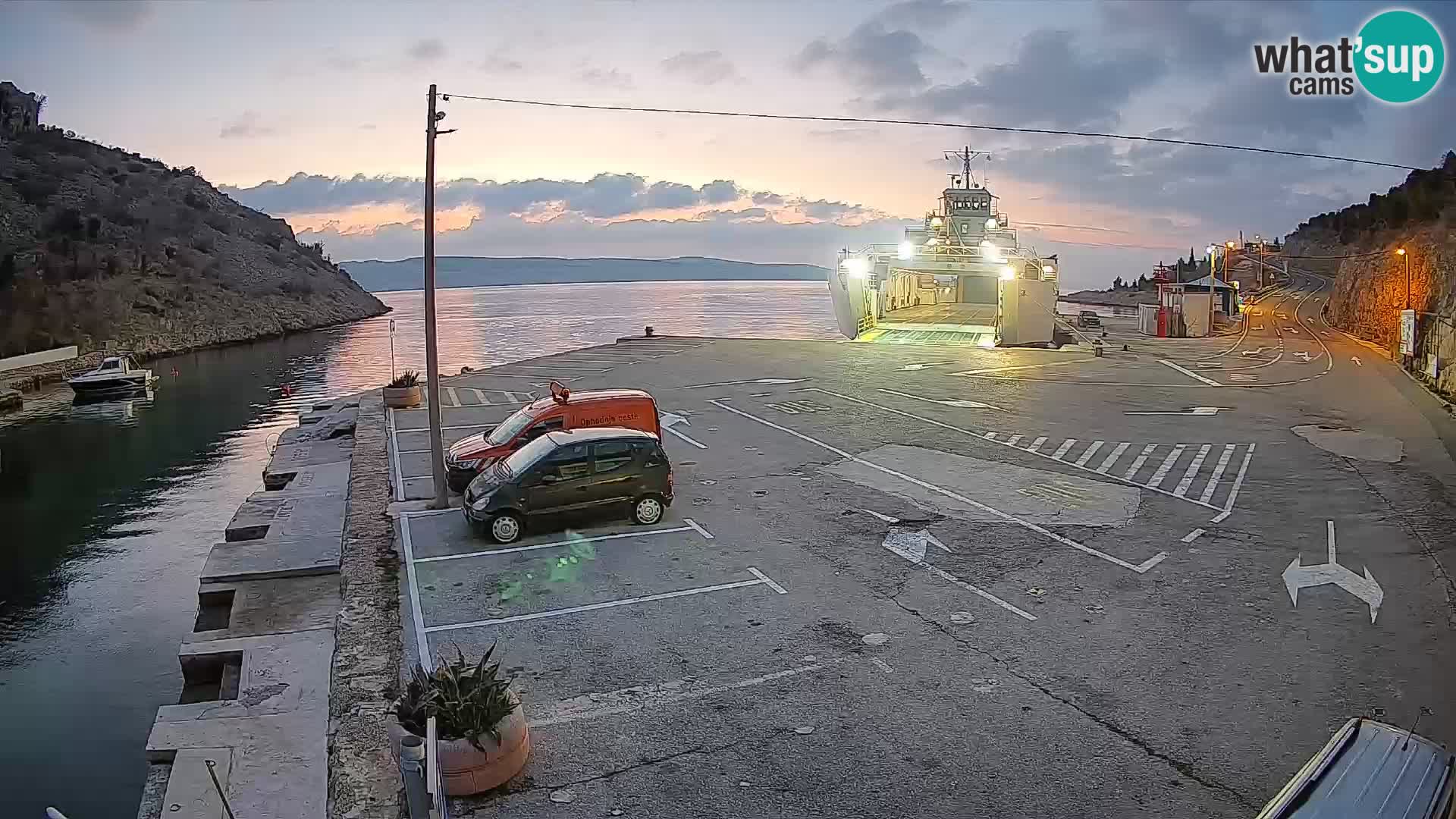 Webcam porto traghetti di Prizna – per l’isola di Pag