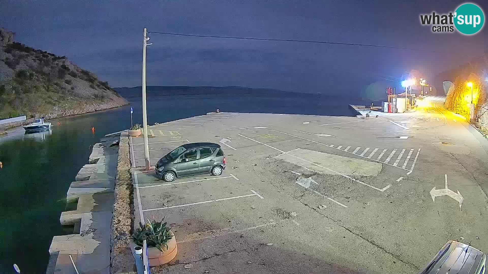 Webcam Fährhafen Prizna – zur Insel Pag