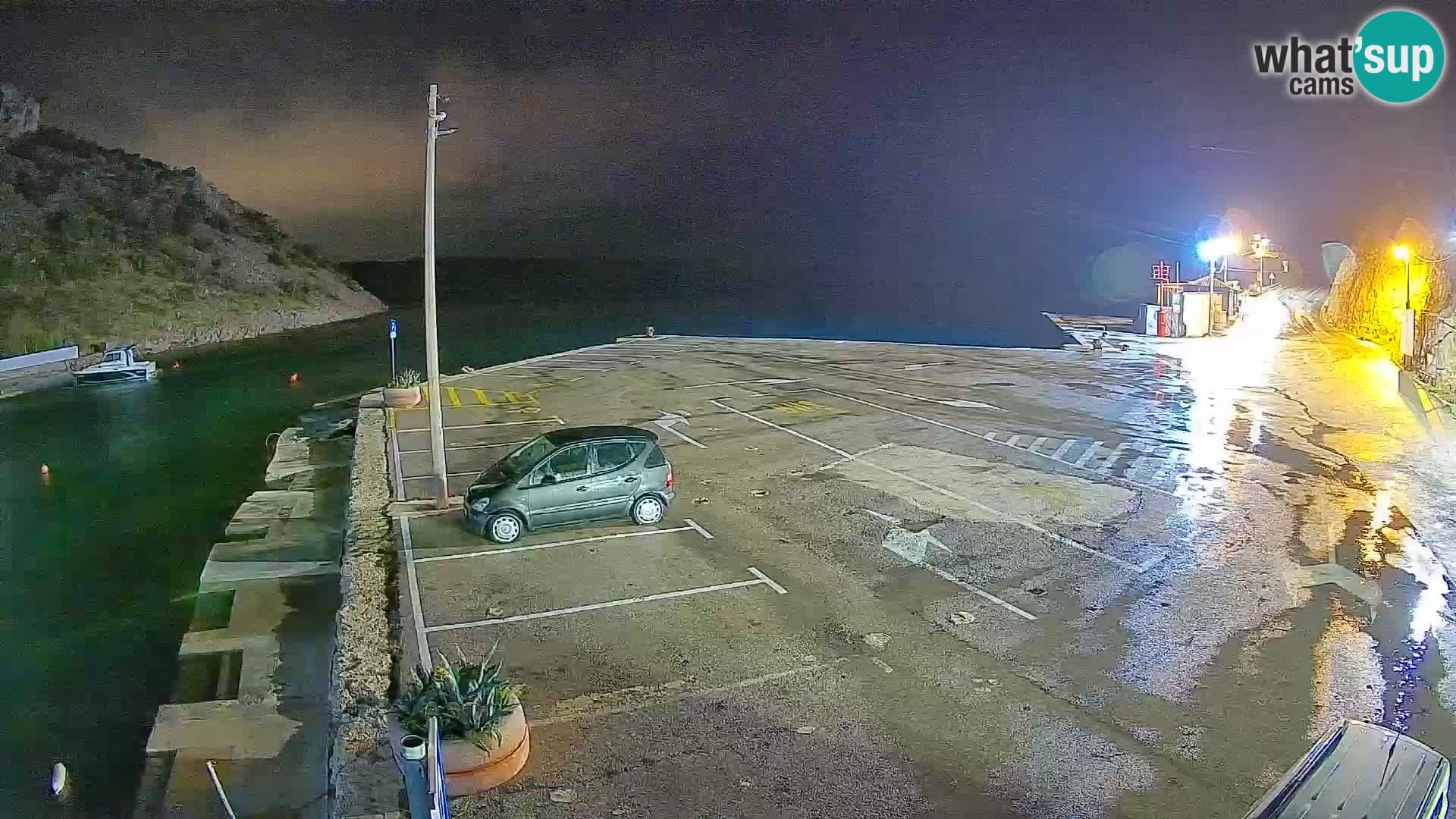 Webcam Fährhafen Prizna – zur Insel Pag