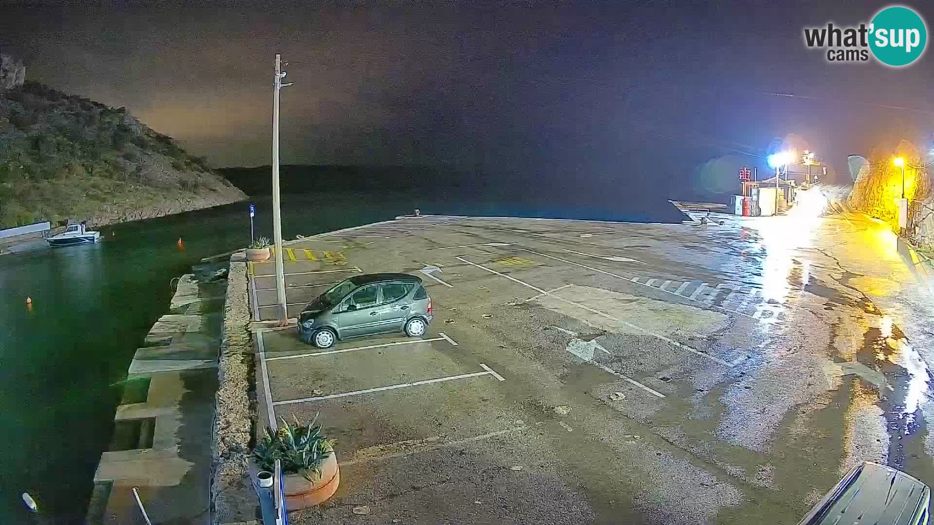Webcam Fährhafen Prizna – zur Insel Pag