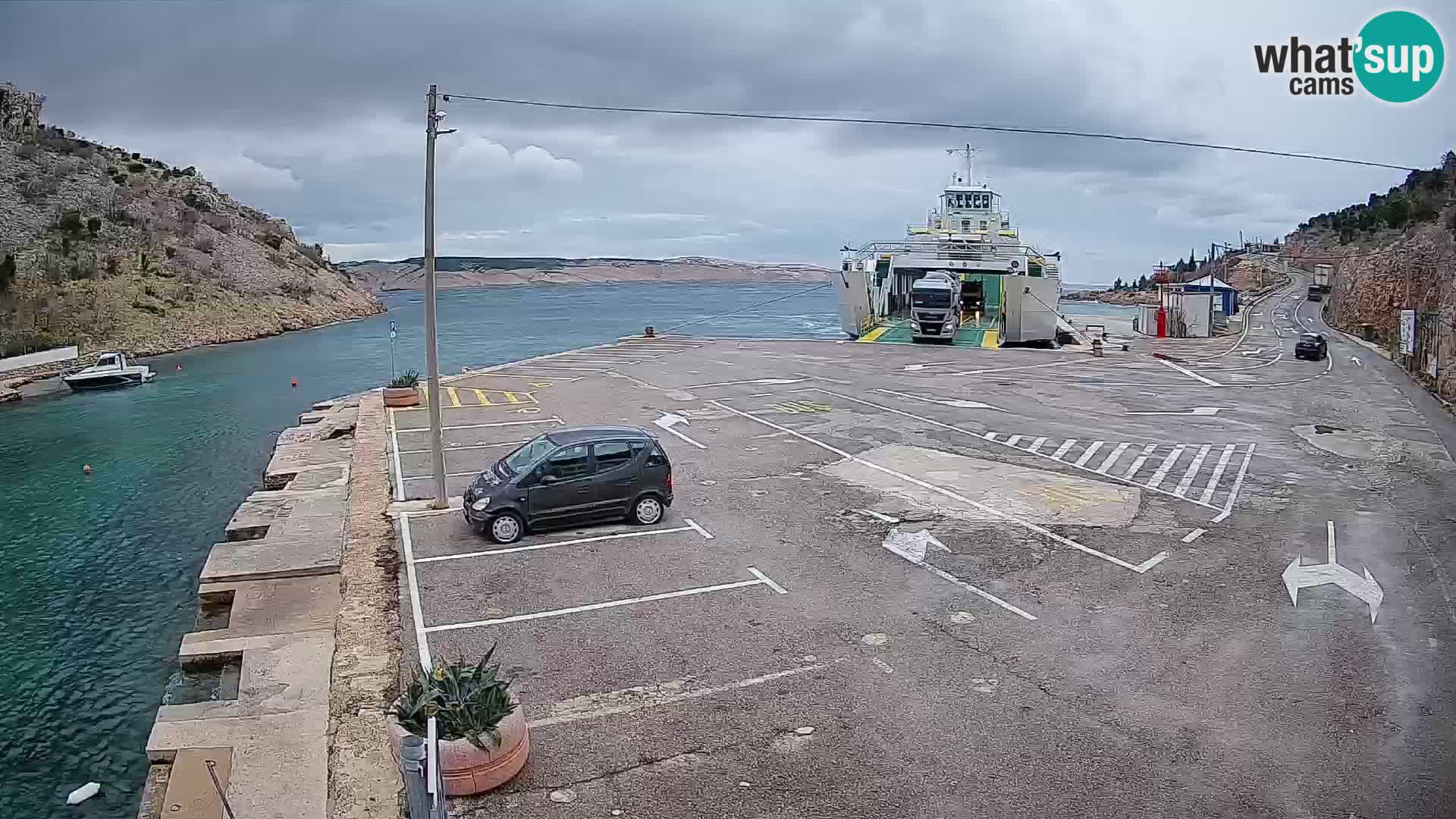 Webcam porto traghetti di Prizna – per l’isola di Pag