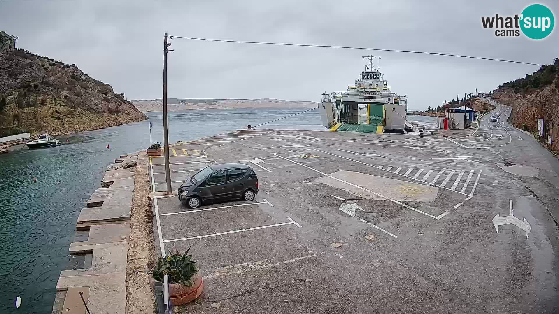 Webcam porto traghetti di Prizna – per l’isola di Pag