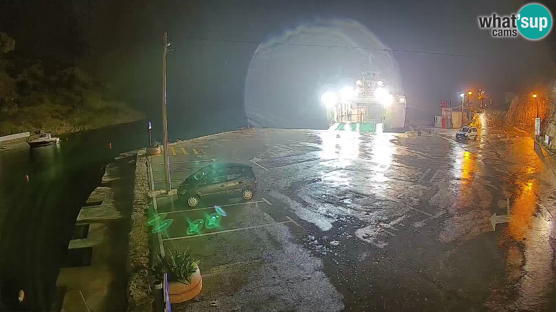 Webcam Fährhafen Prizna – zur Insel Pag