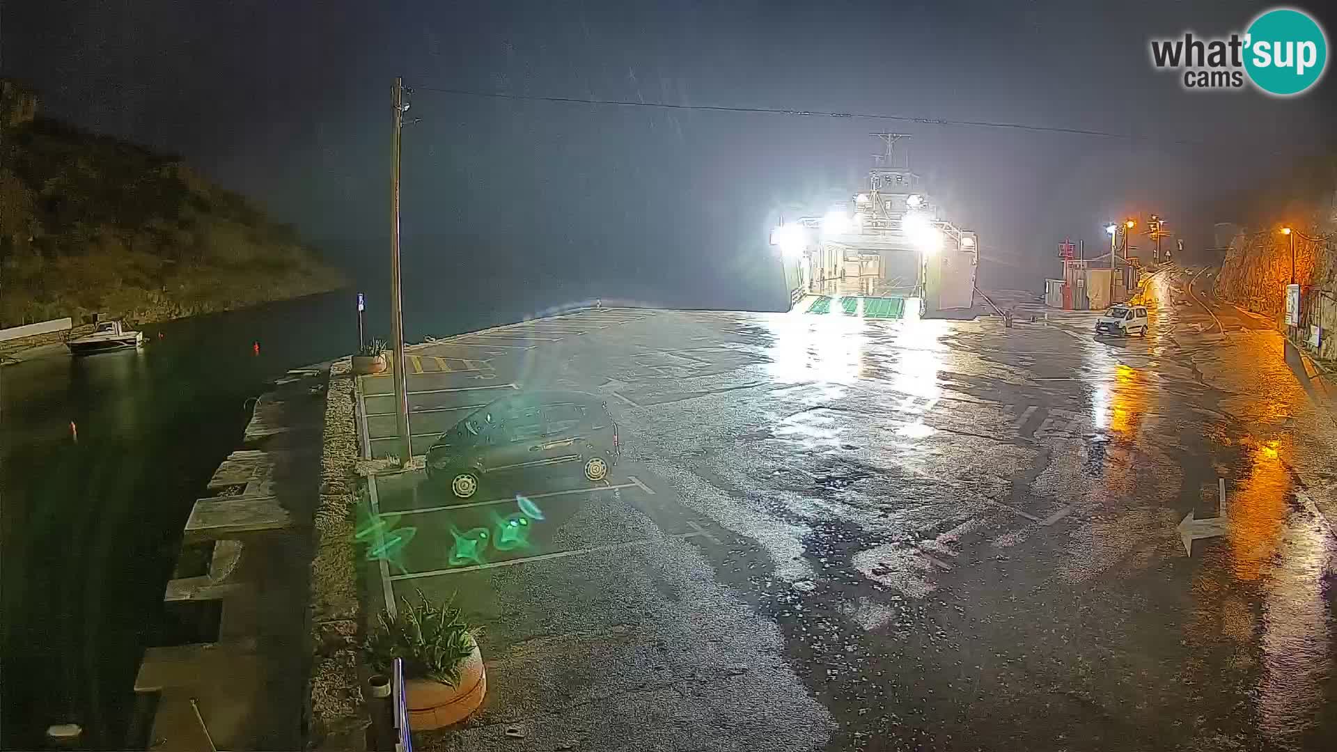 Webcam Prizna ferry port to Pag island