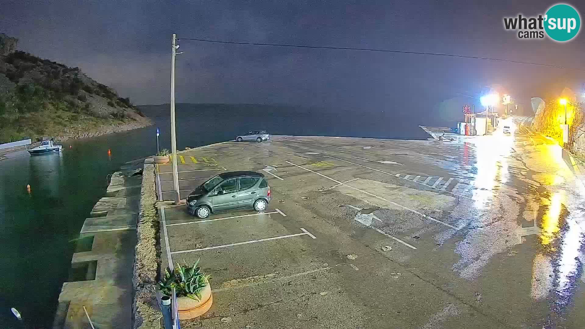 Webcam Fährhafen Prizna – zur Insel Pag