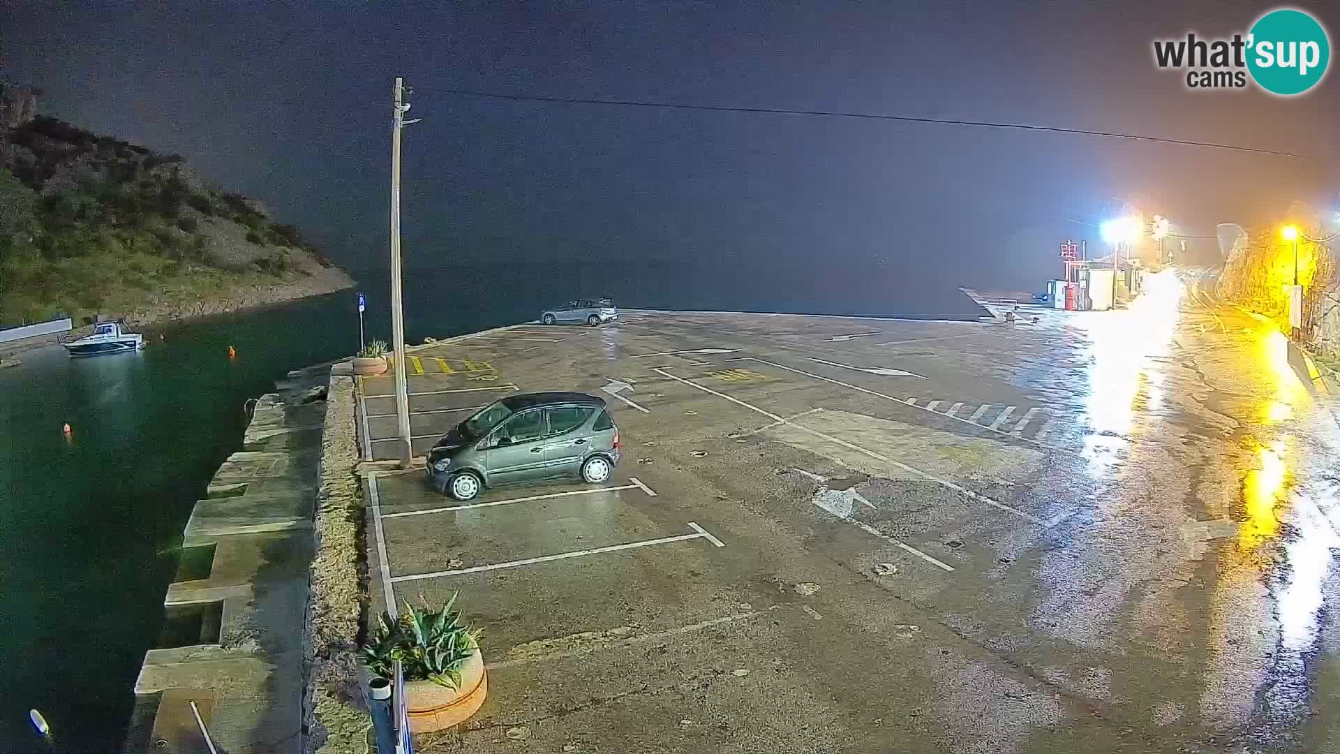 Webcam Fährhafen Prizna – zur Insel Pag