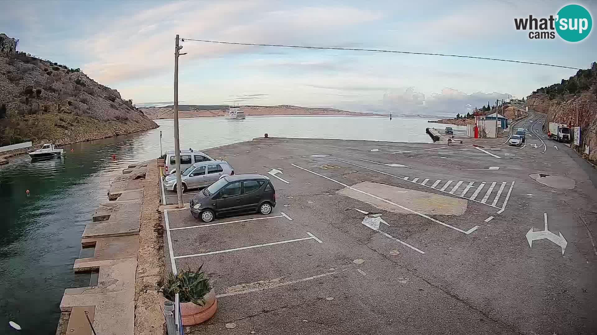 Webcam porto traghetti di Prizna – per l’isola di Pag