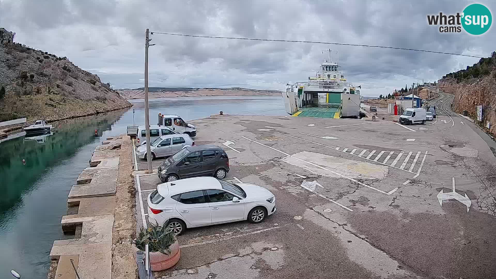 Webcam porto traghetti di Prizna – per l’isola di Pag