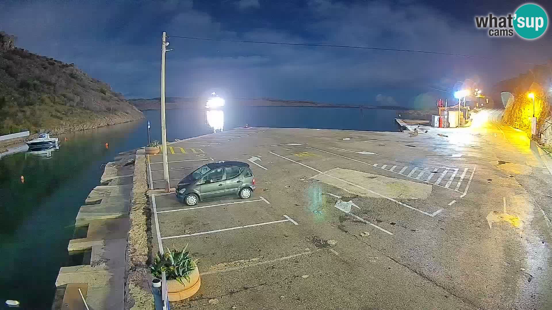 Webcam Fährhafen Prizna – zur Insel Pag