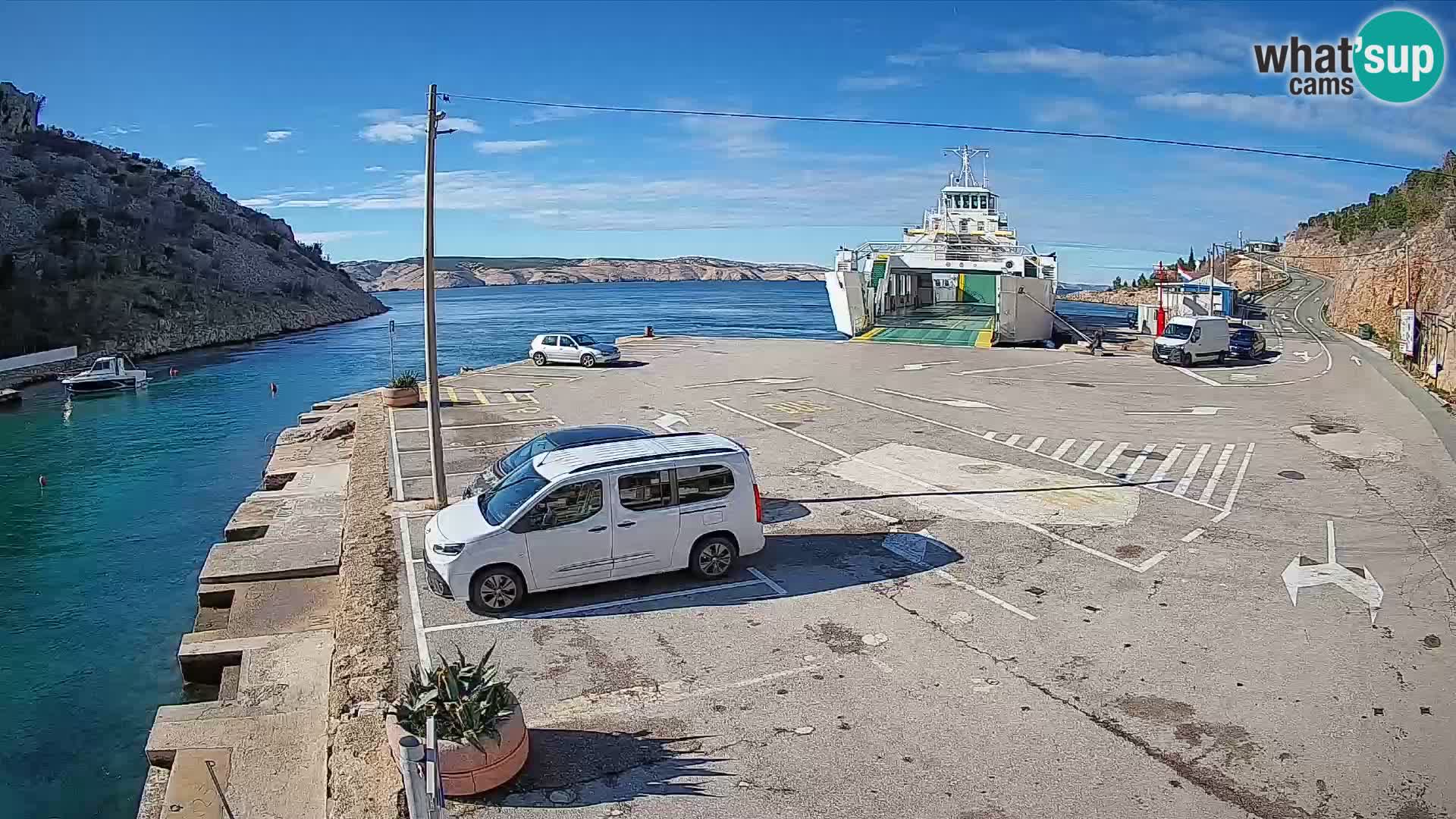 Webcam porto traghetti di Prizna – per l’isola di Pag